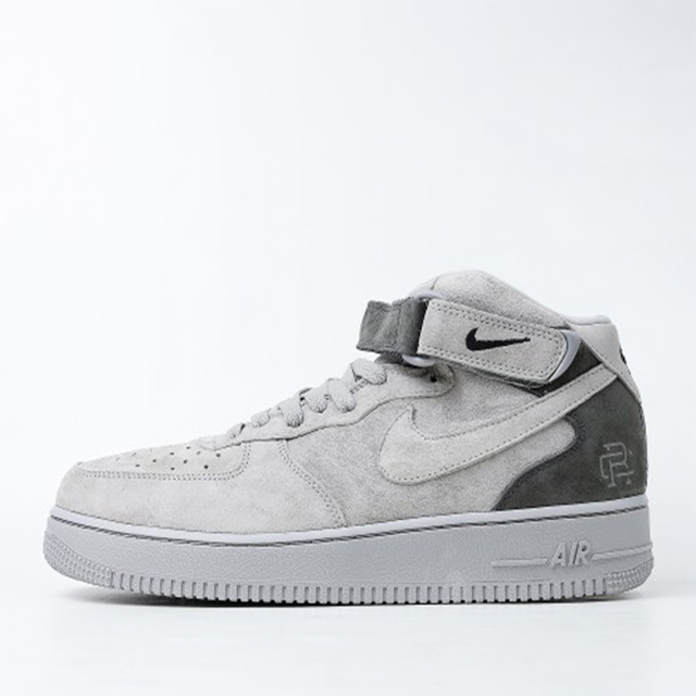Reigning Champ x Nike – Air Force 1 Mid Grey Black – Box Sneakers