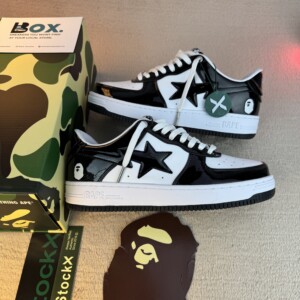 A Bathing Ape Bape Sta White Black
