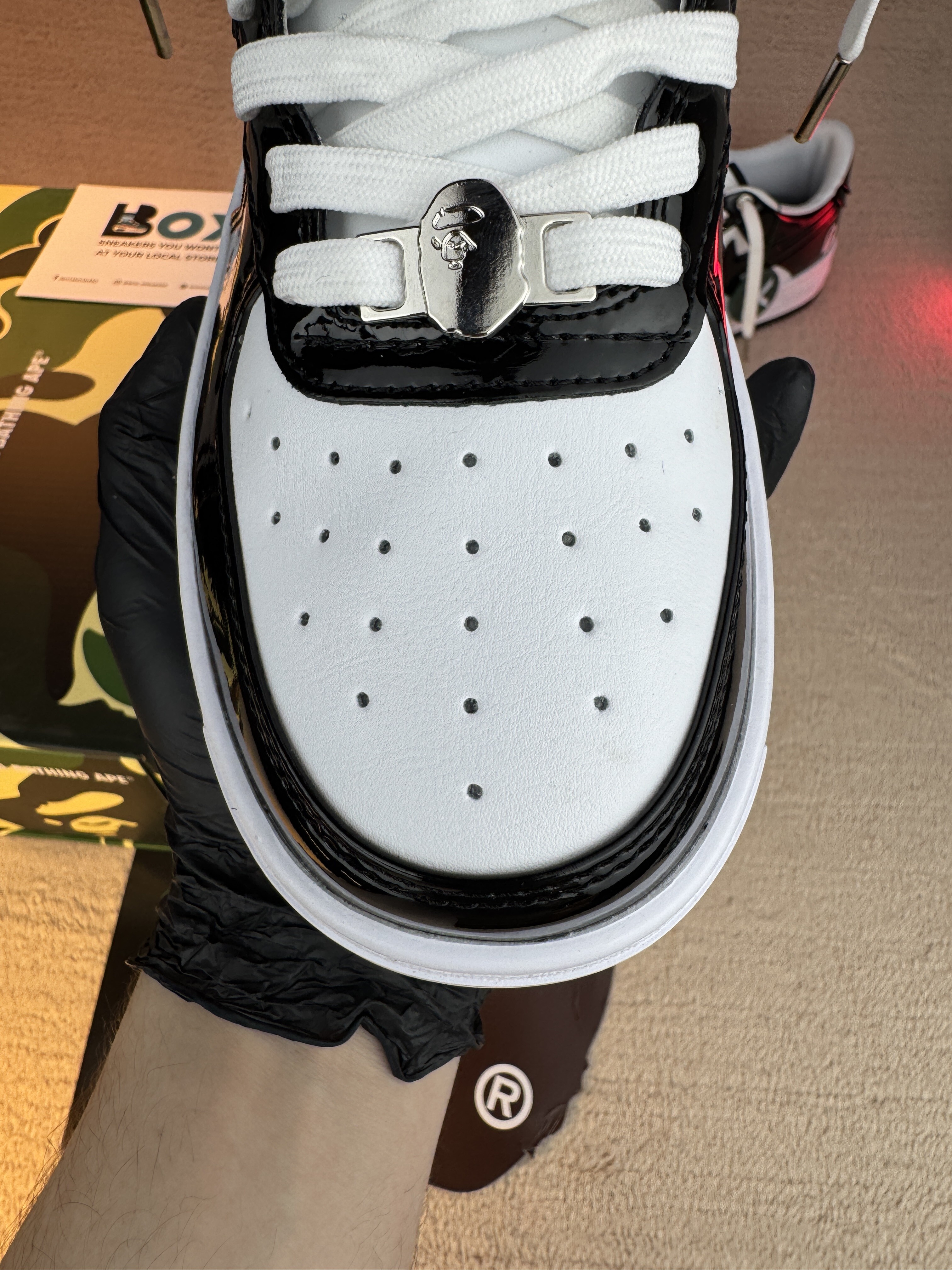 A Bathing Ape Bape Sta White Black - Image 7