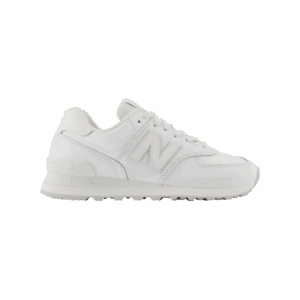 New Balance 574 Triple White Leather (Women s)
