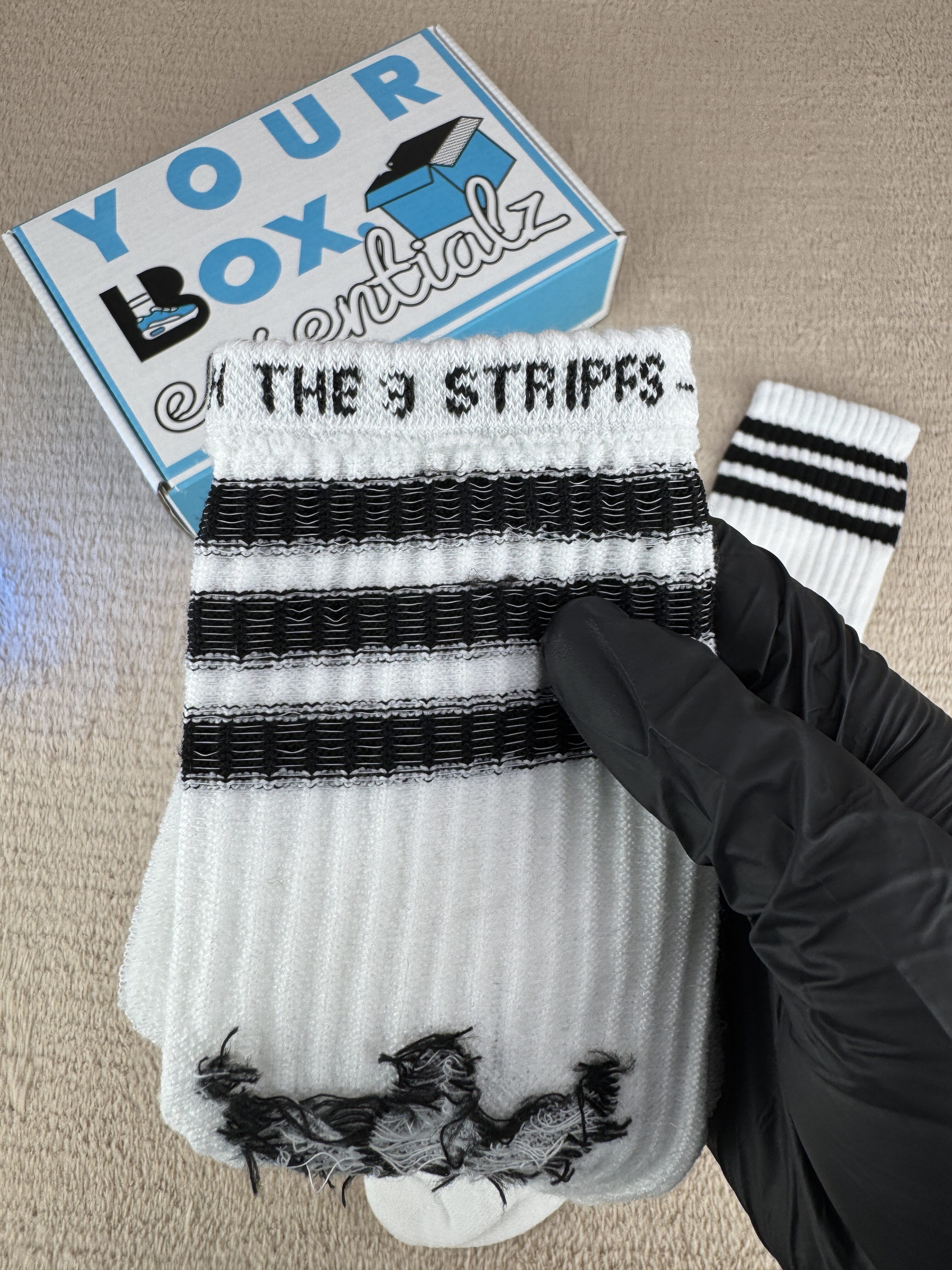 Adidas BV Crew Socks White - Image 4