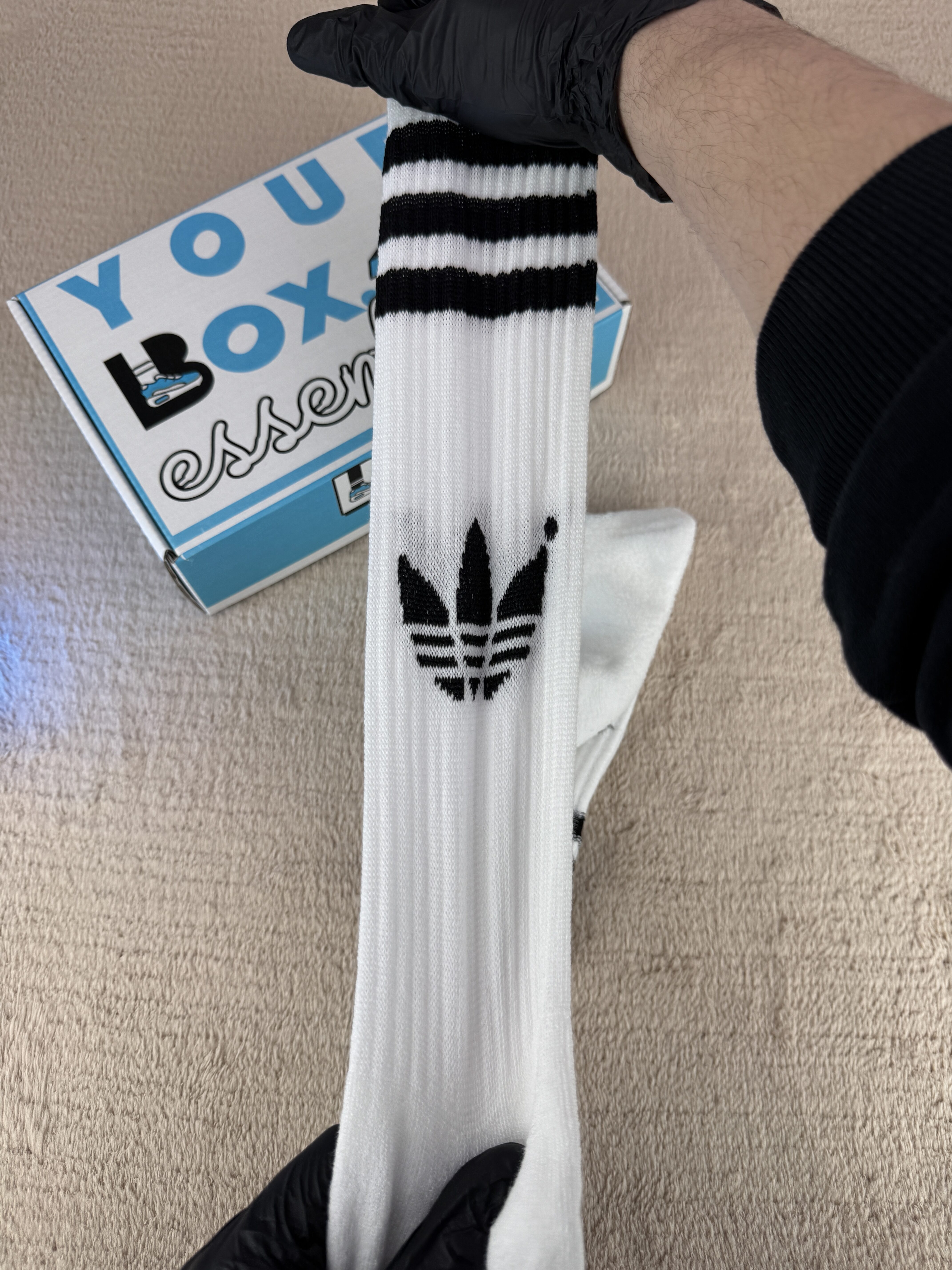 Adidas BV Crew Socks White - Image 9