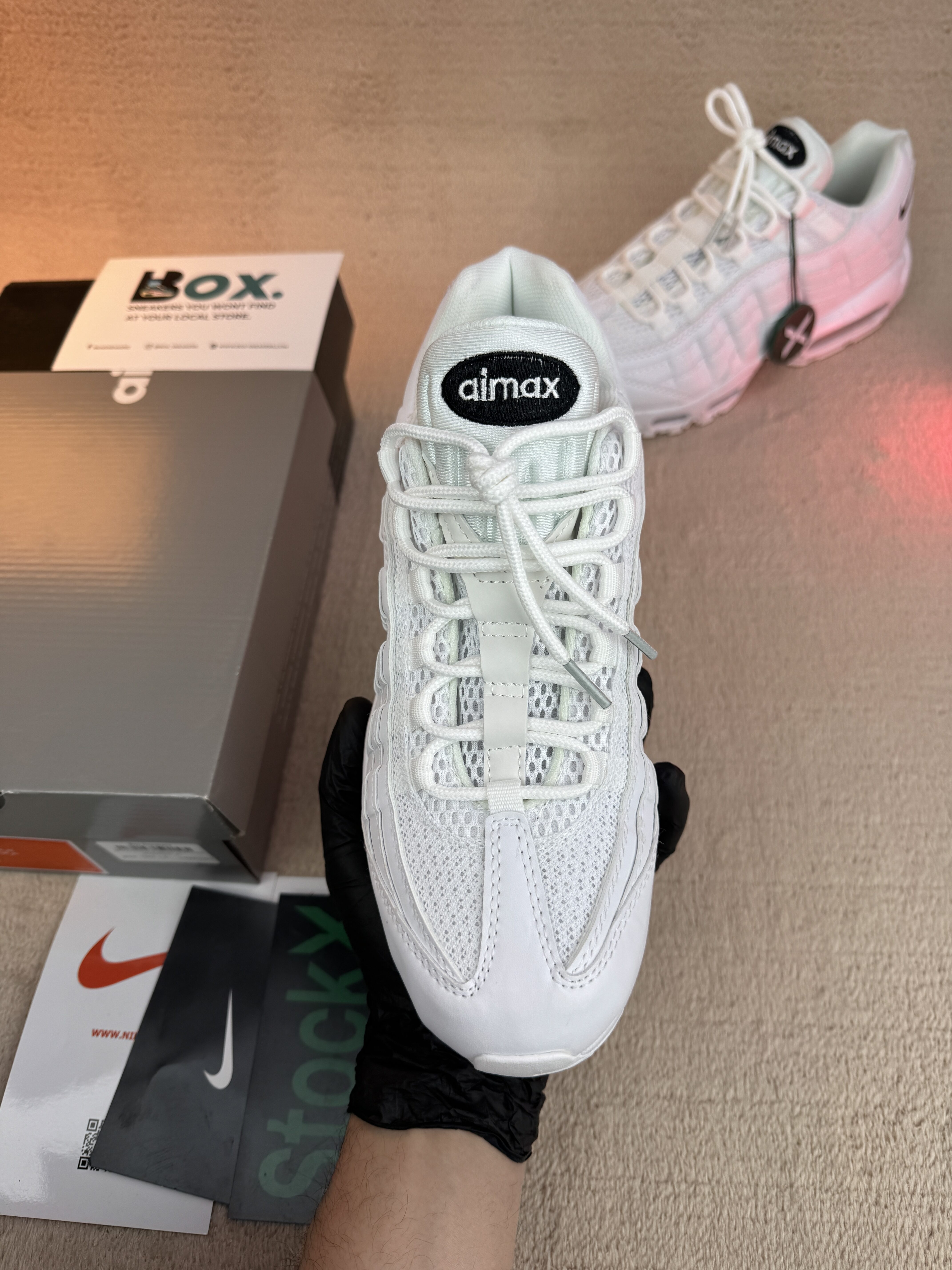 Nike Air Max 95 Essential White Black - Image 8