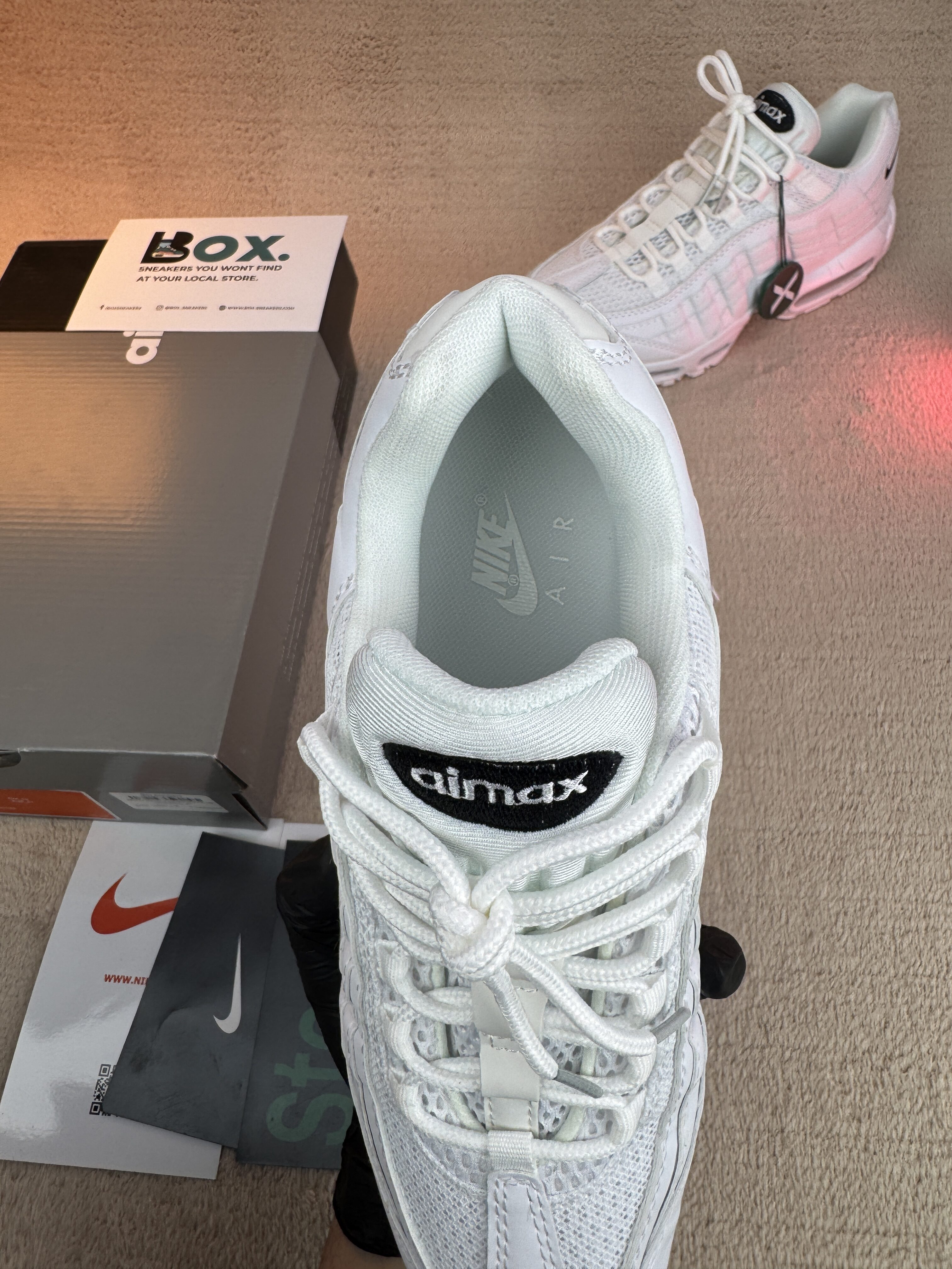 Nike Air Max 95 Essential White Black - Image 9