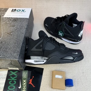 Jordan 4 Bike Black Whaite