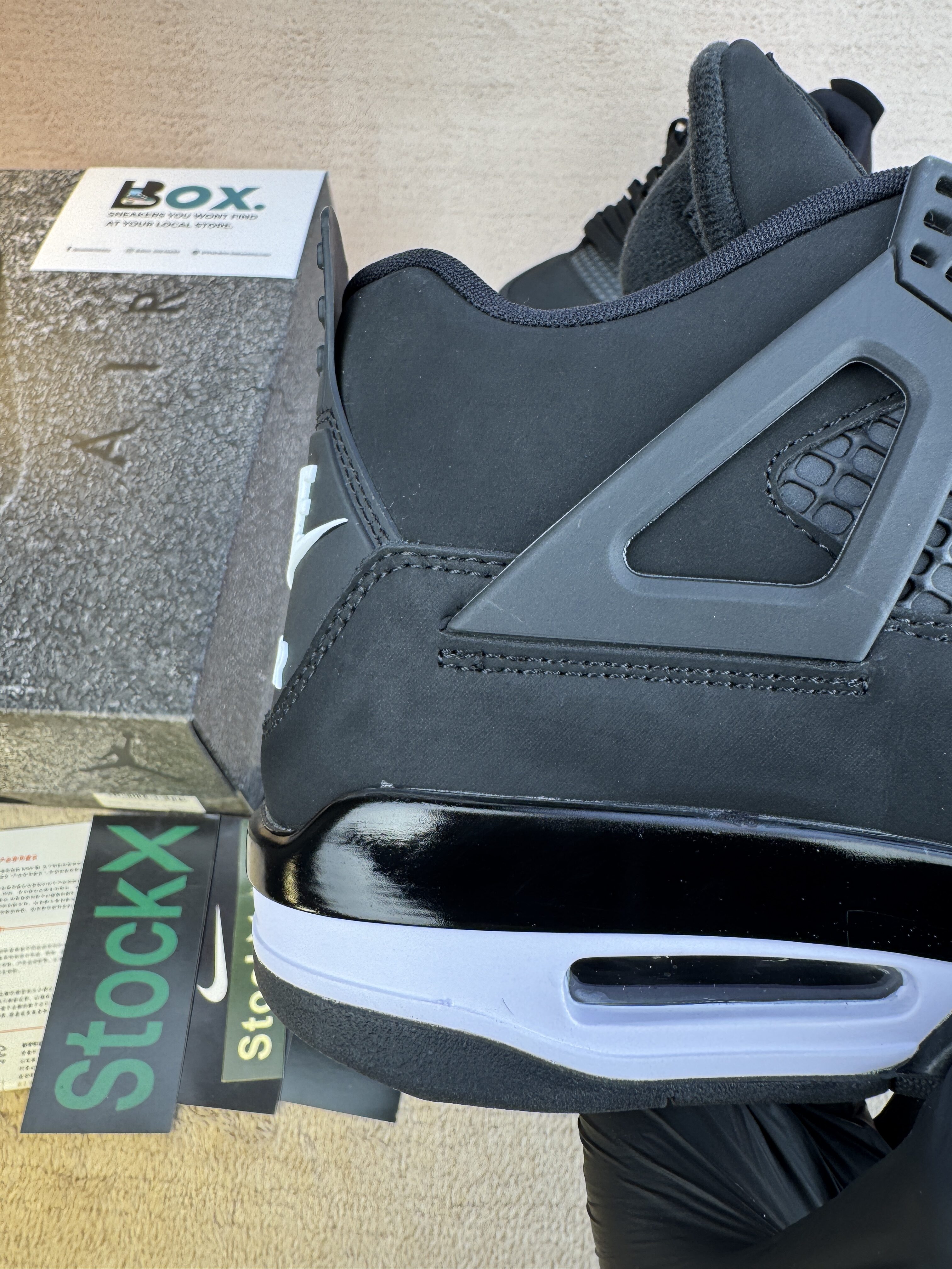 Jordan 4 Bike Black Whaite - Image 4