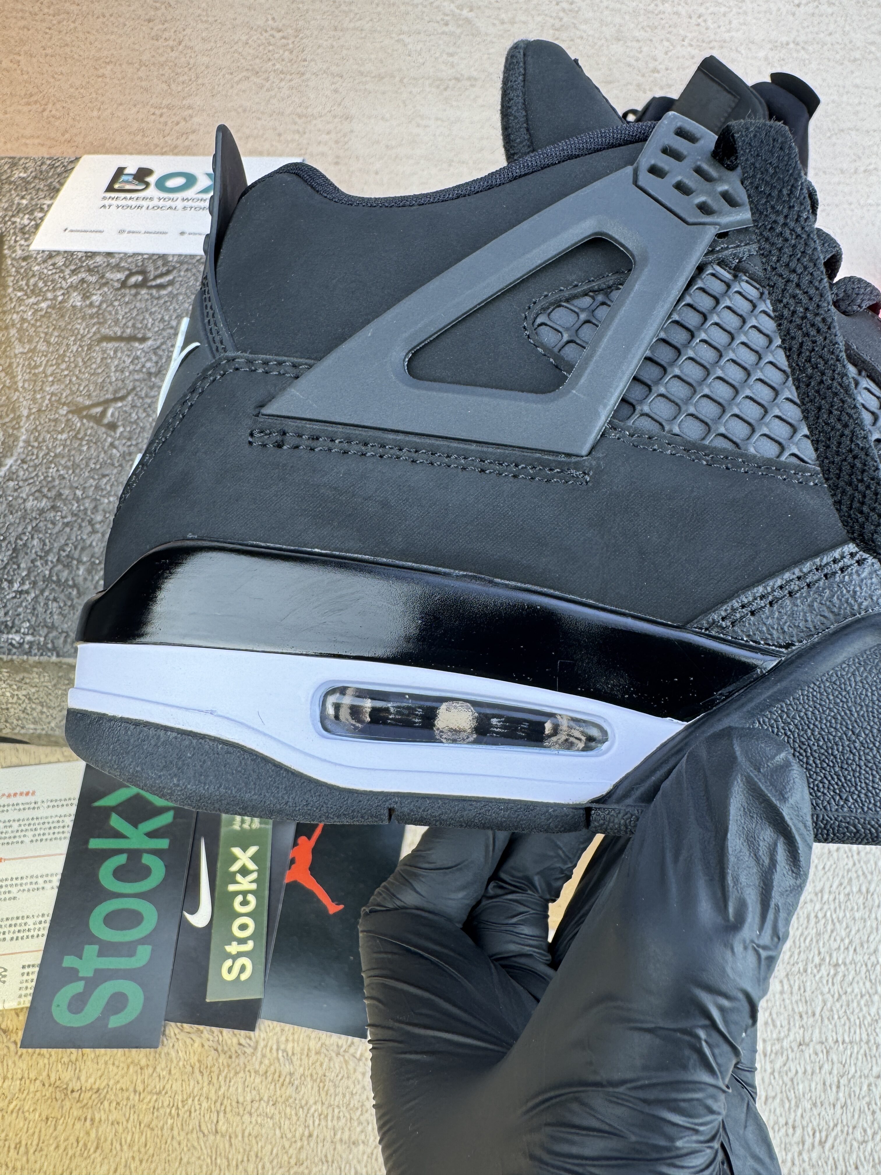 Jordan 4 Bike Black Whaite - Image 5