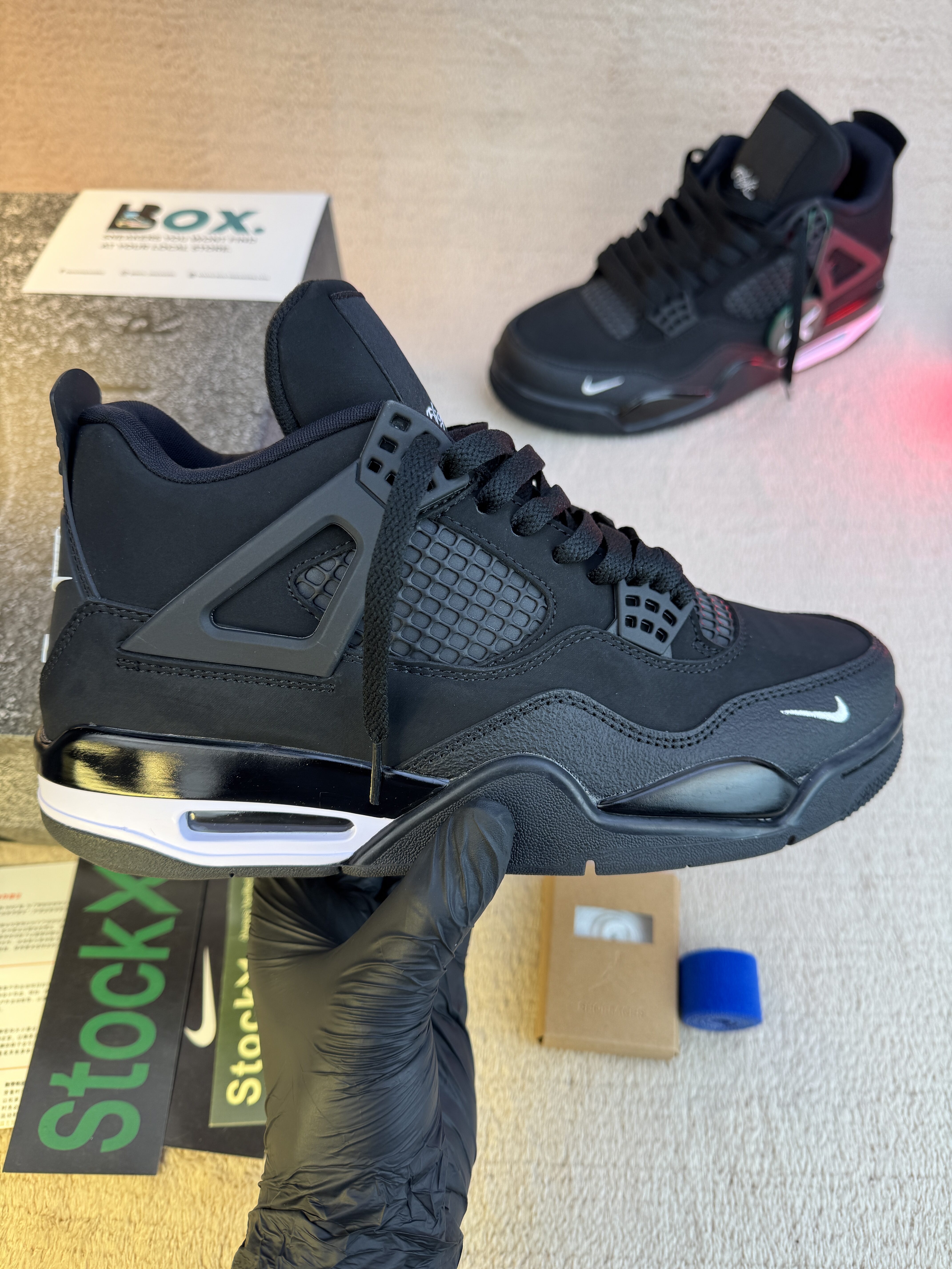 Jordan 4 Bike Black Whaite - Image 9