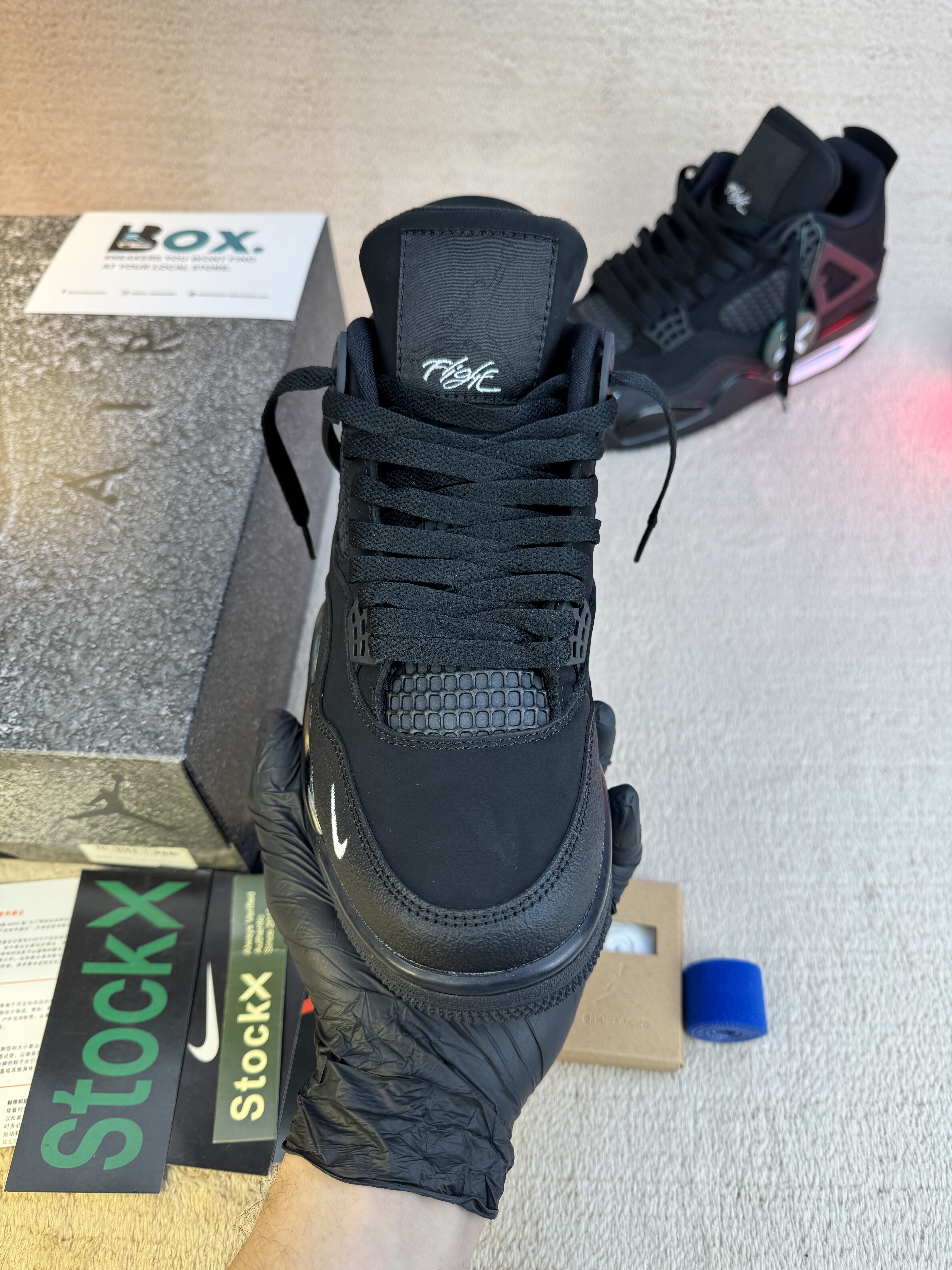Jordan 4 Bike Black Whaite - Image 10