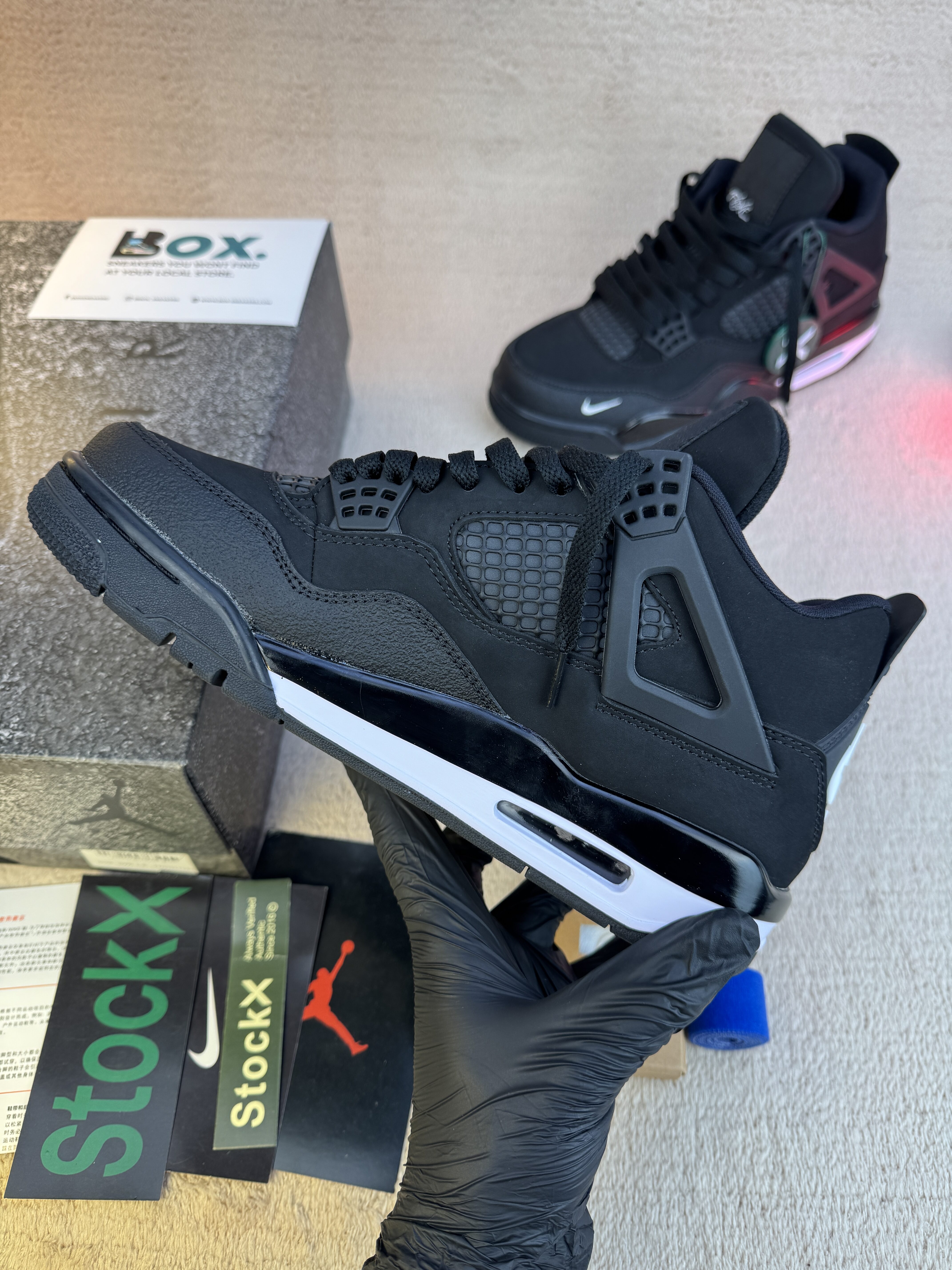 Jordan 4 Bike Black Whaite - Image 14
