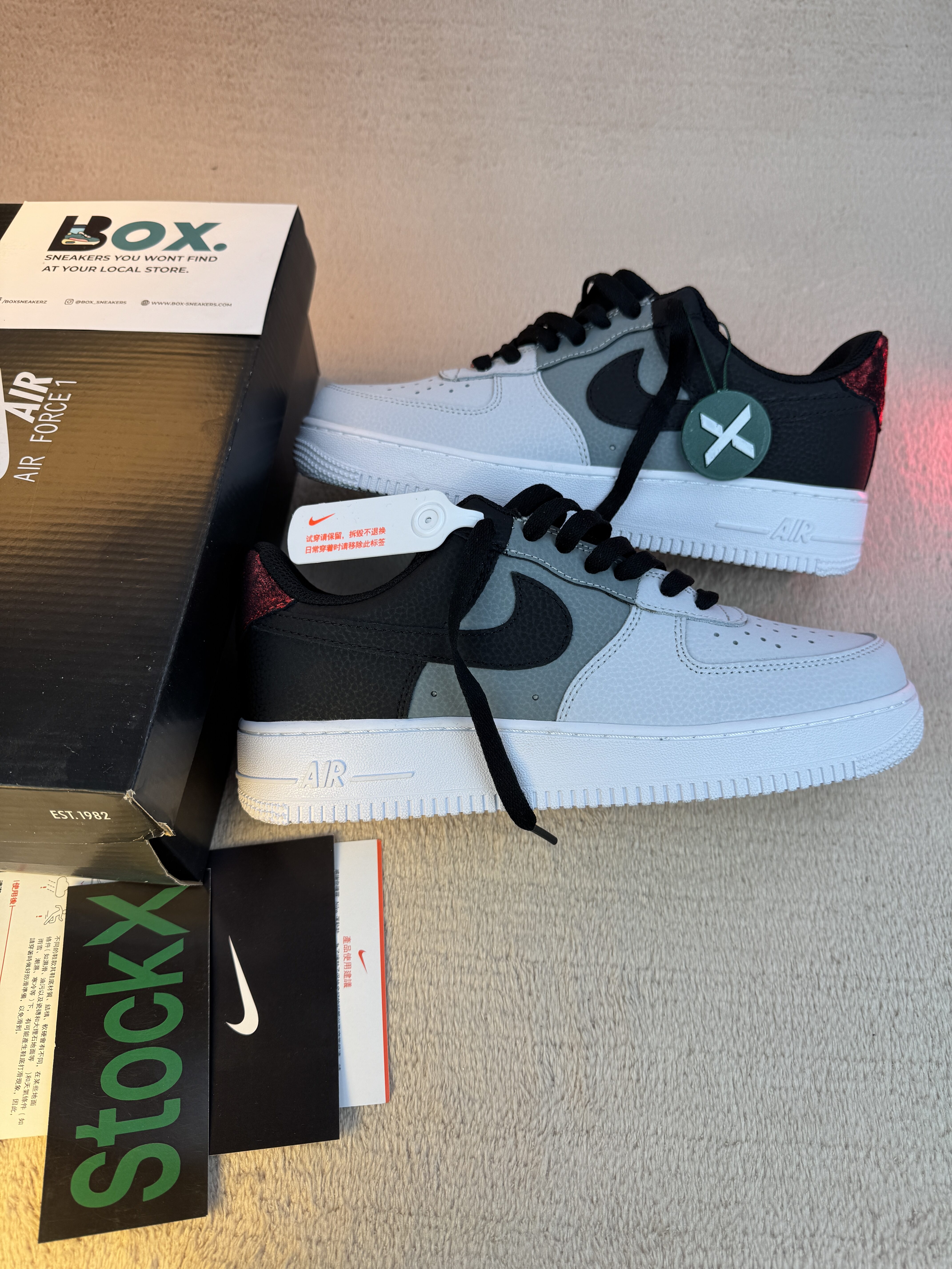 Nike Air Force 1 Low '07 Black Smoke Grey - Image 2