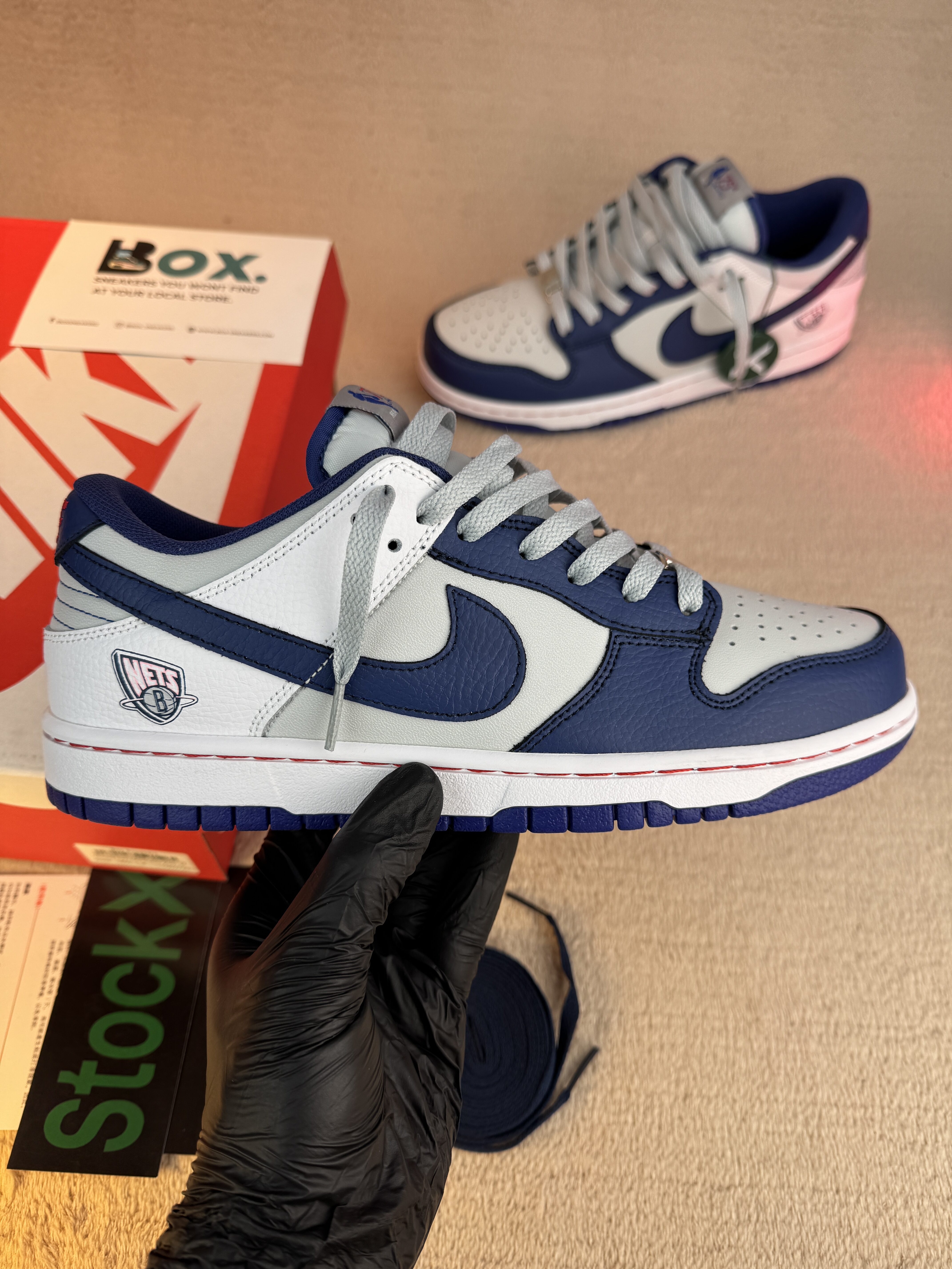 Nike Dunk Low EMB NBA 75th Anniversary Brooklyn Nets - Image 3