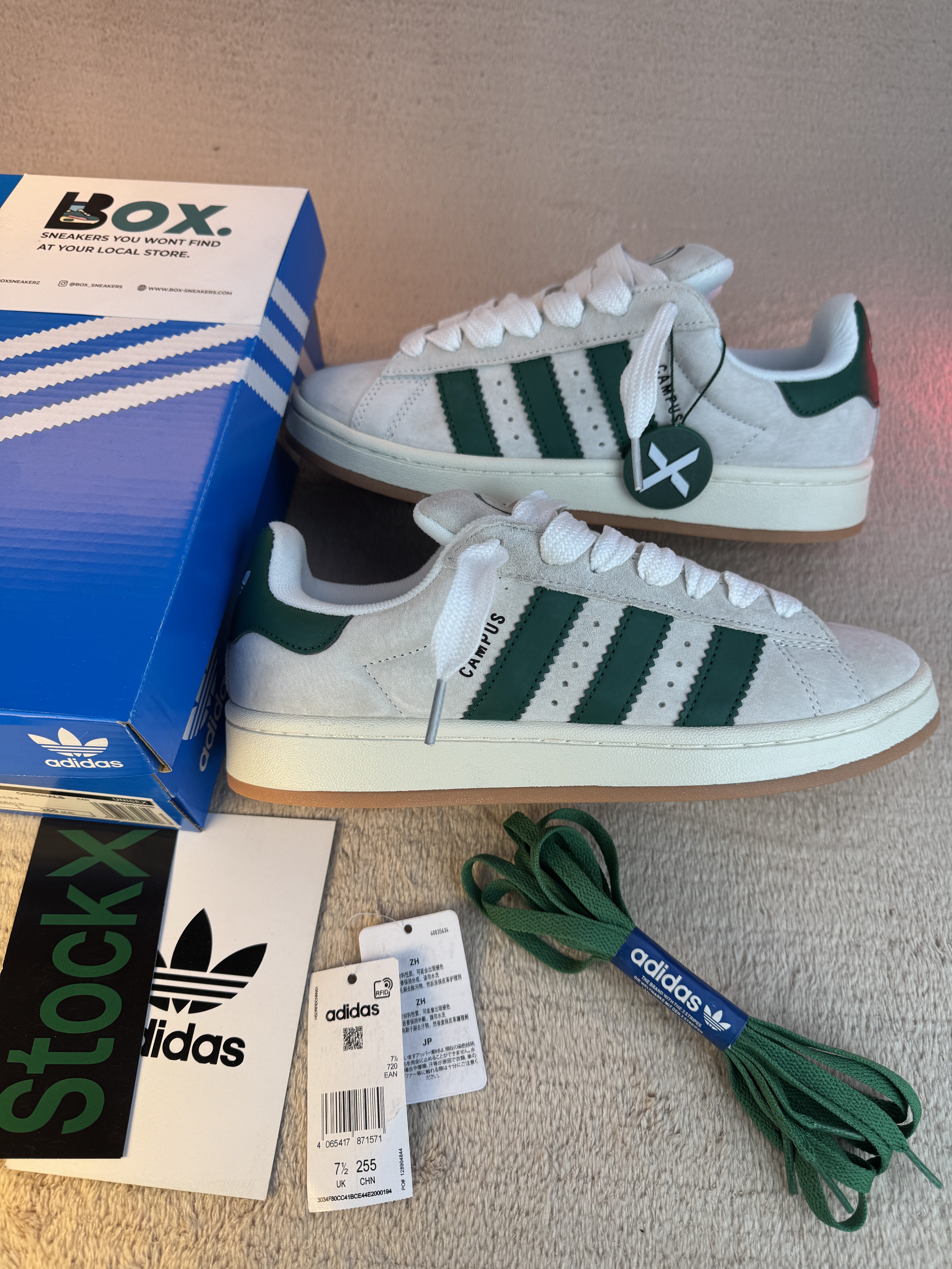 ADIDAS ORIGINALS Campus 00s 'White Green' - Image 2