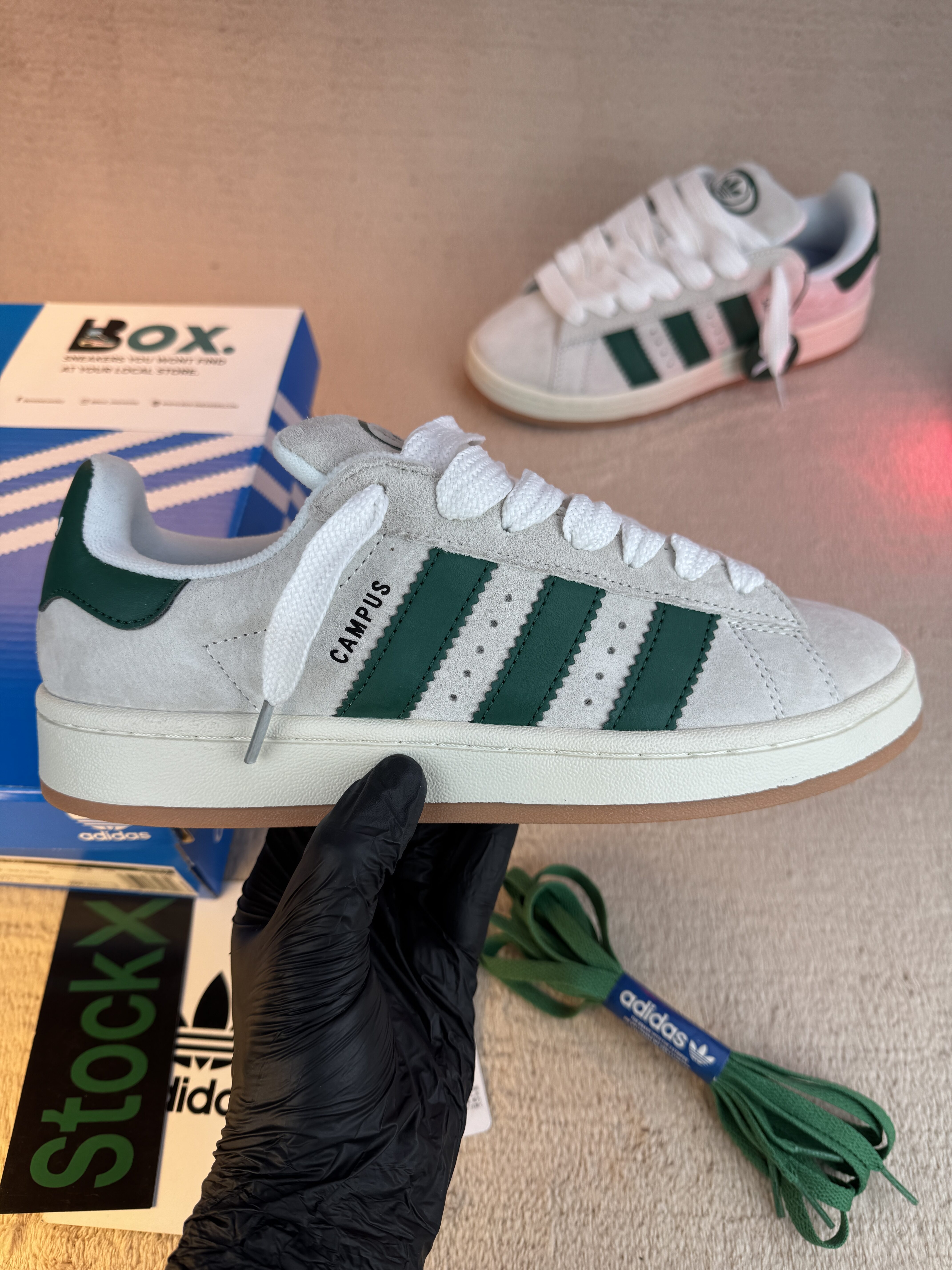 ADIDAS ORIGINALS Campus 00s 'White Green' - Image 3