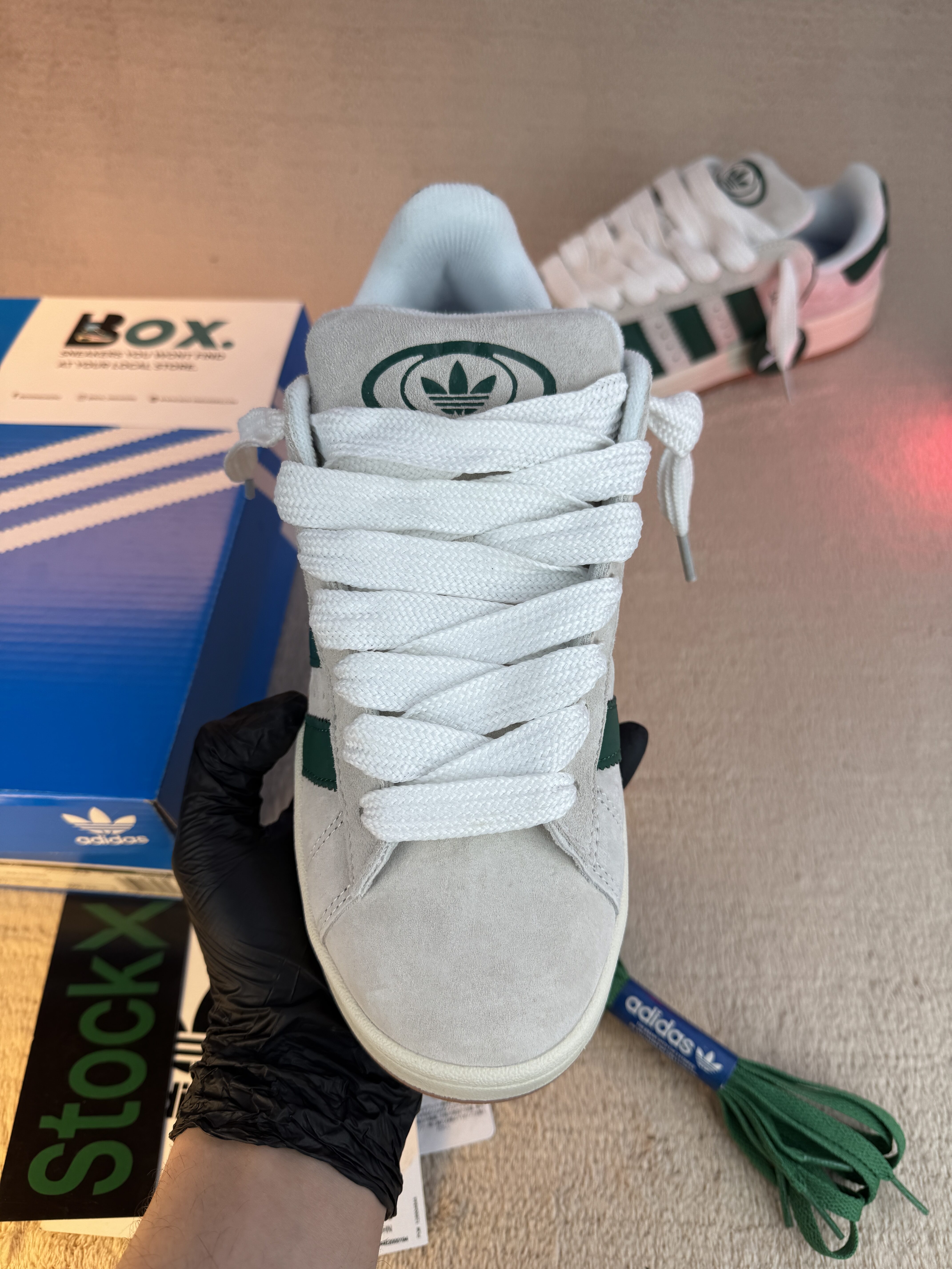 ADIDAS ORIGINALS Campus 00s 'White Green' - Image 8