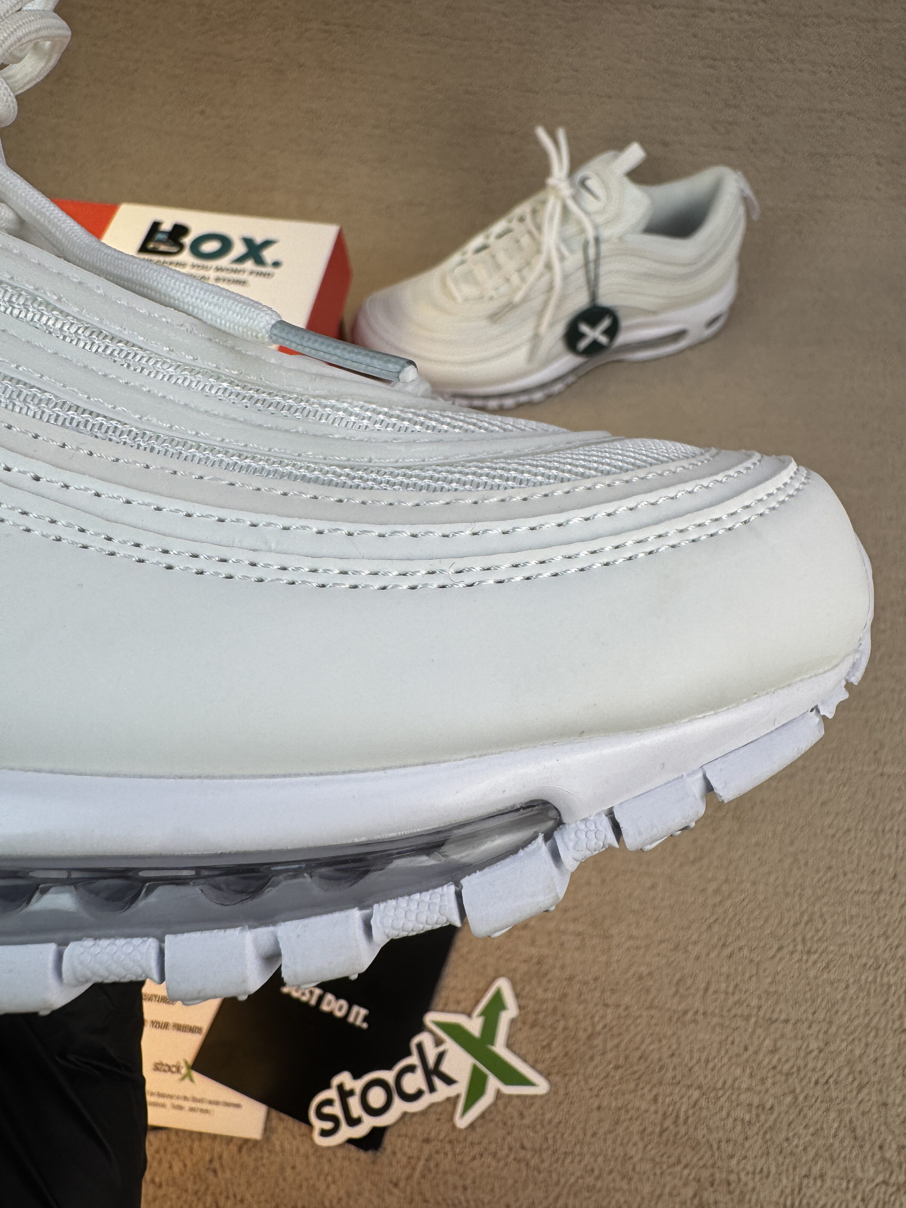 Nike Air Max 97 'Triple White Wolf Grey' - Image 7