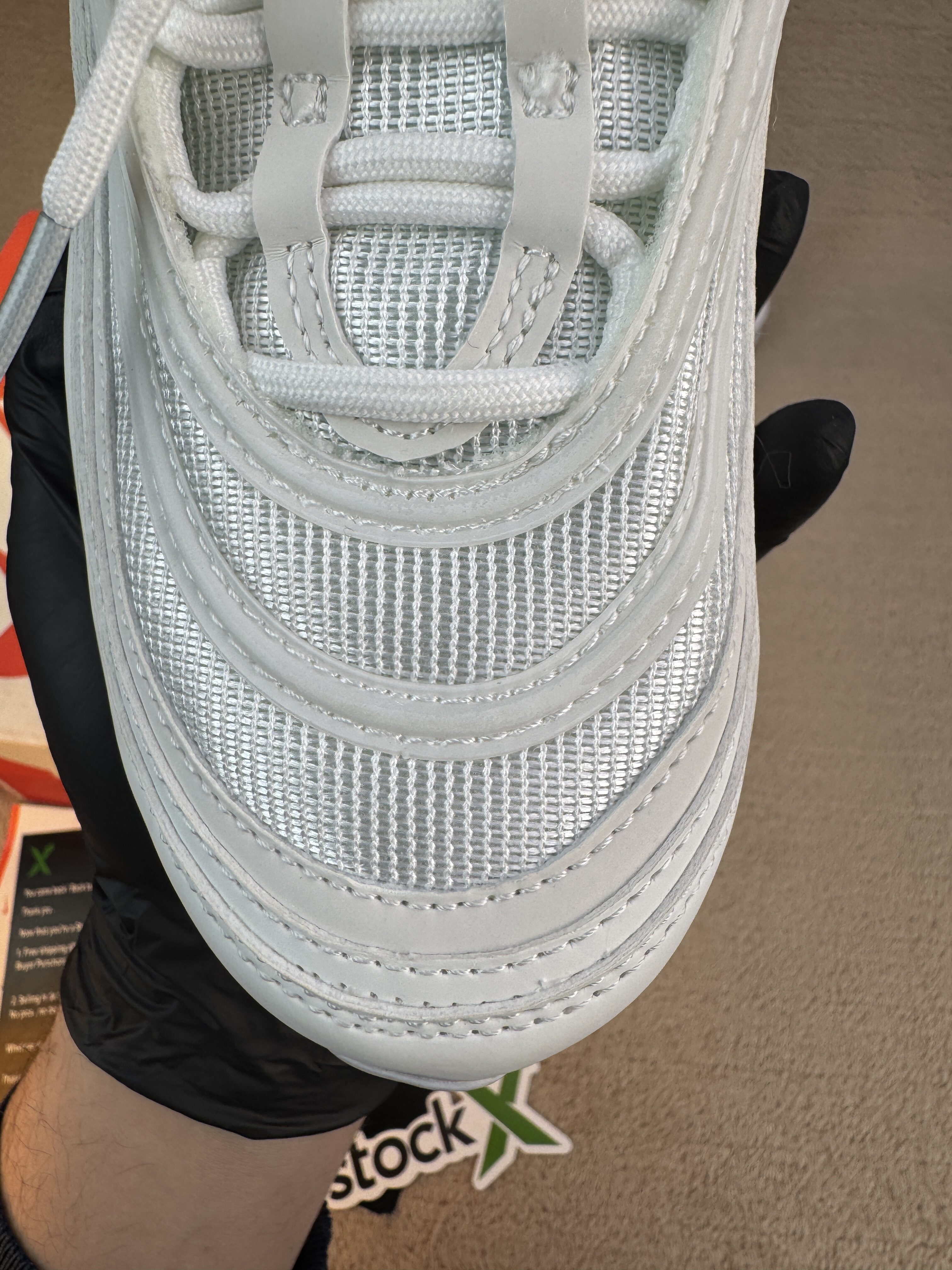 Nike Air Max 97 'Triple White Wolf Grey' - Image 8