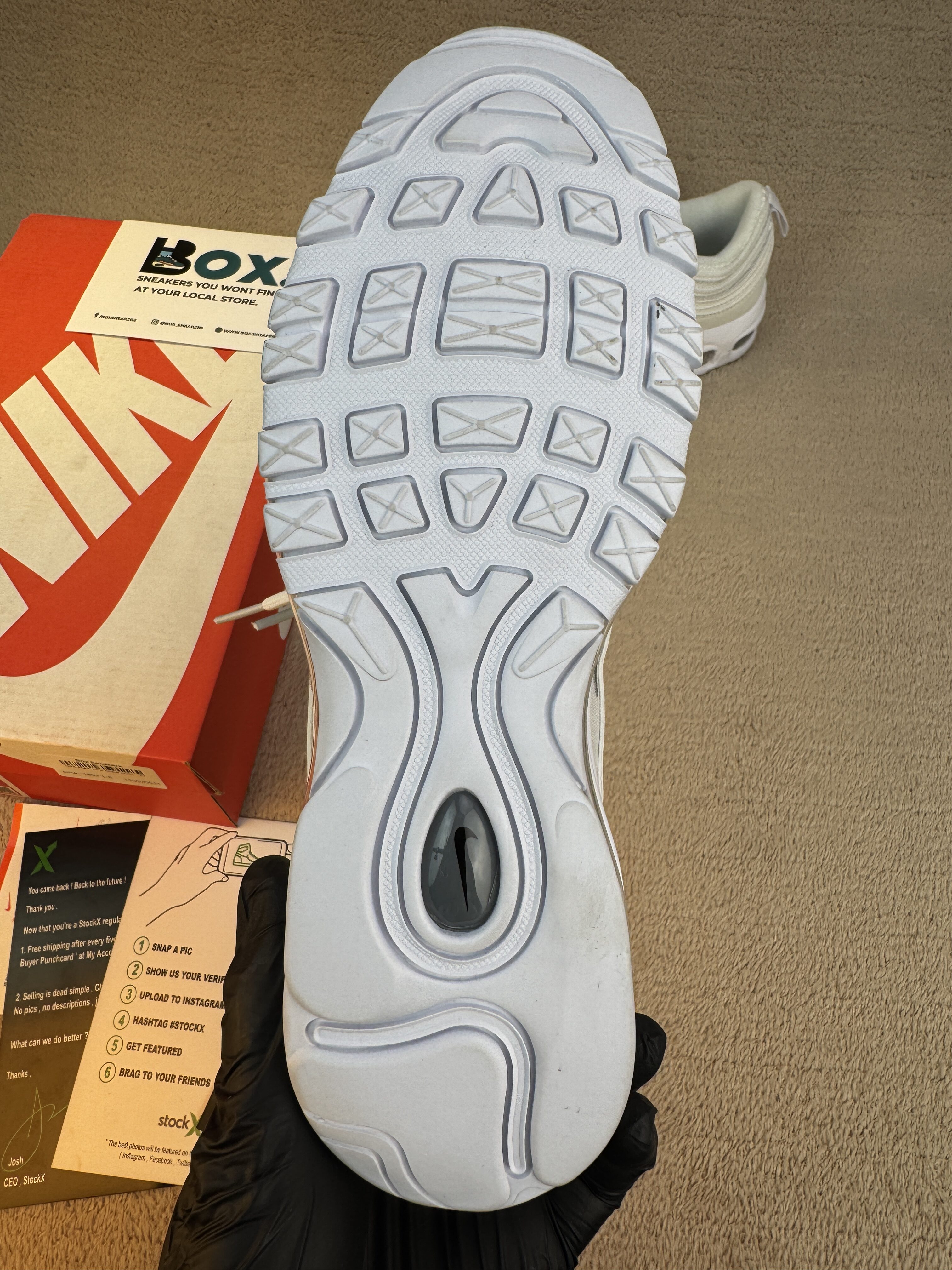 Nike Air Max 97 'Triple White Wolf Grey' - Image 12