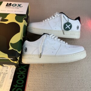 A Bathing Ape Bape Sta Black White Silver