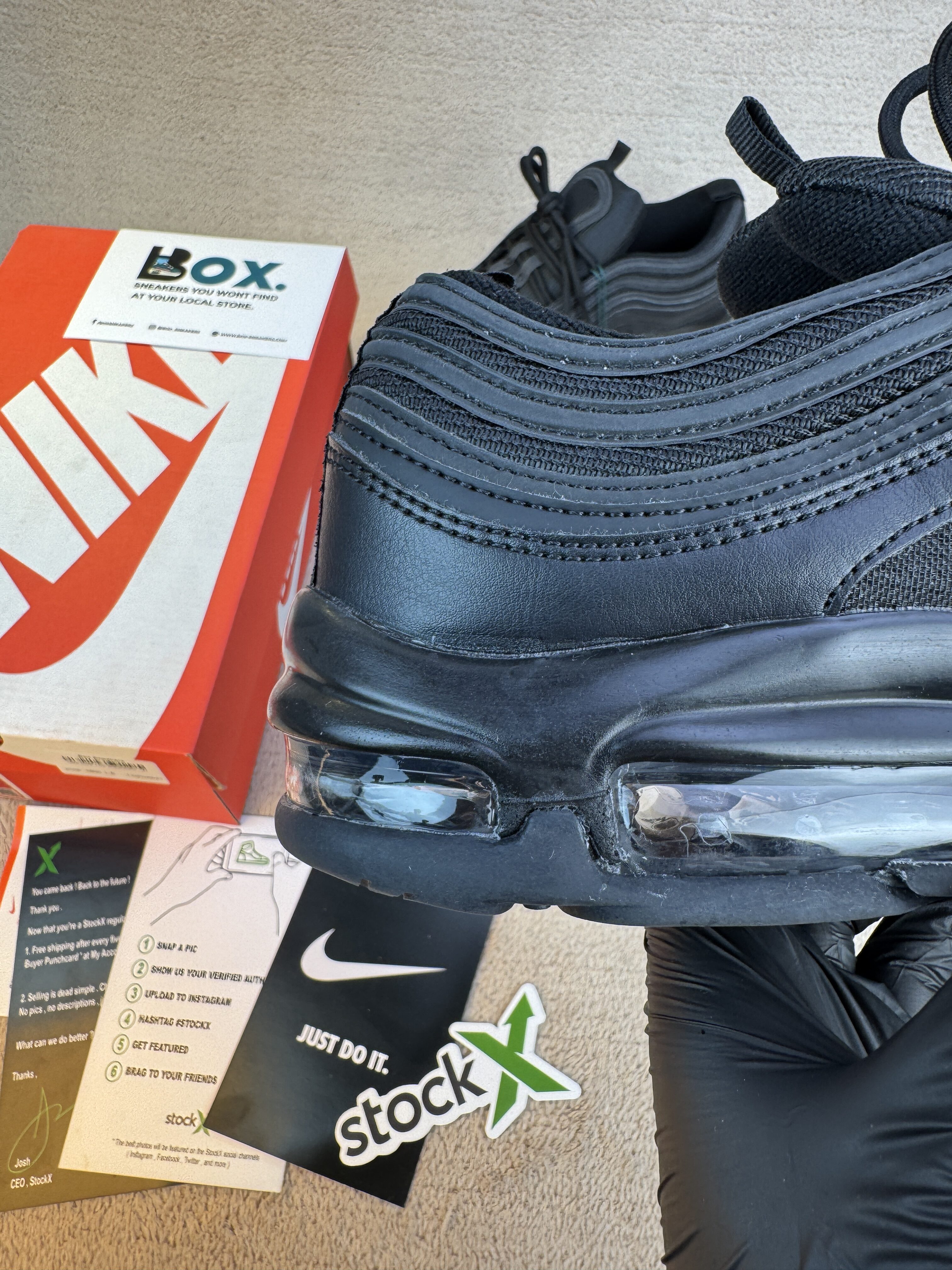 Nike Air Max 97 'Triple Black' - Image 5