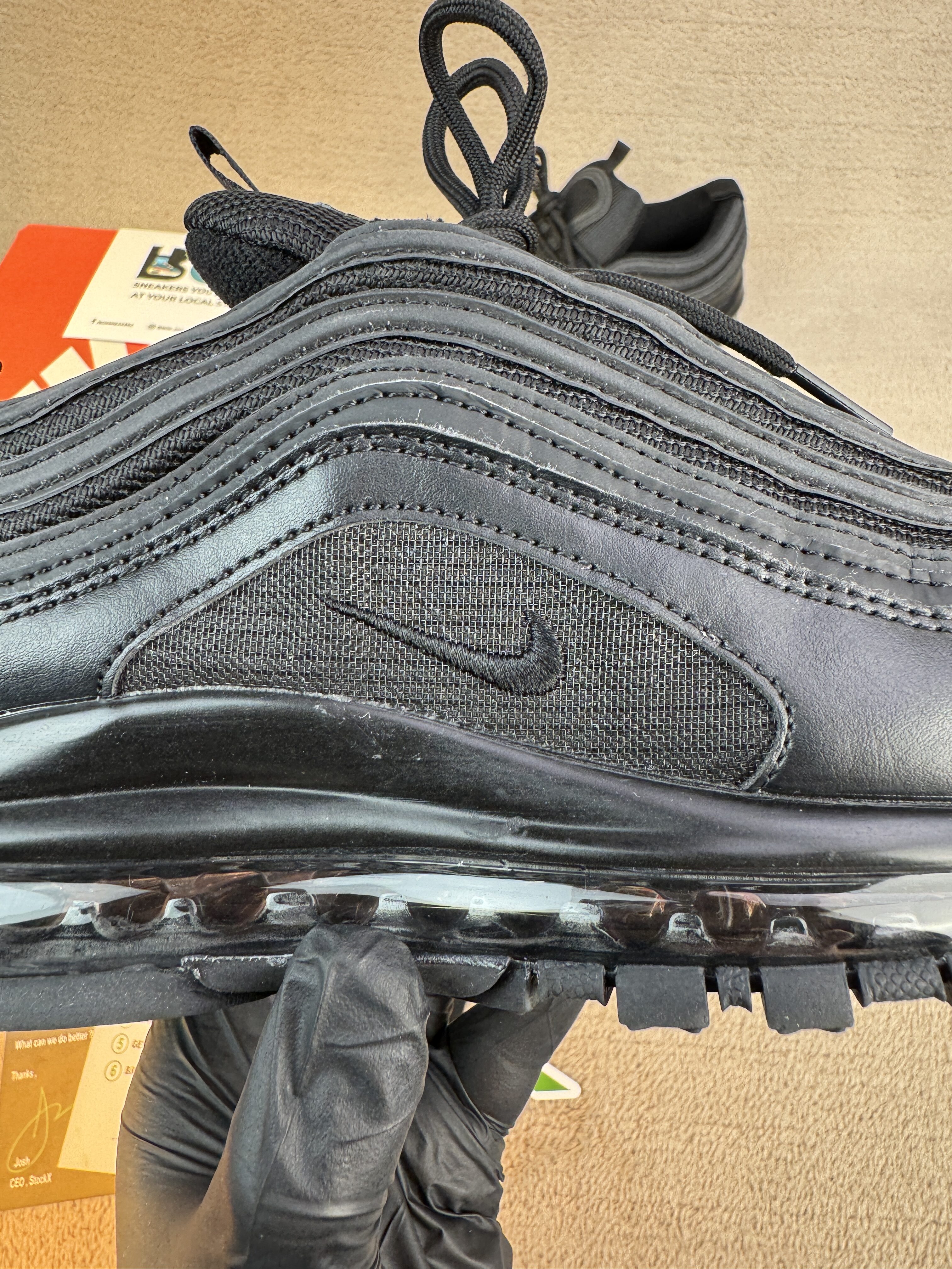 Nike Air Max 97 'Triple Black' - Image 6
