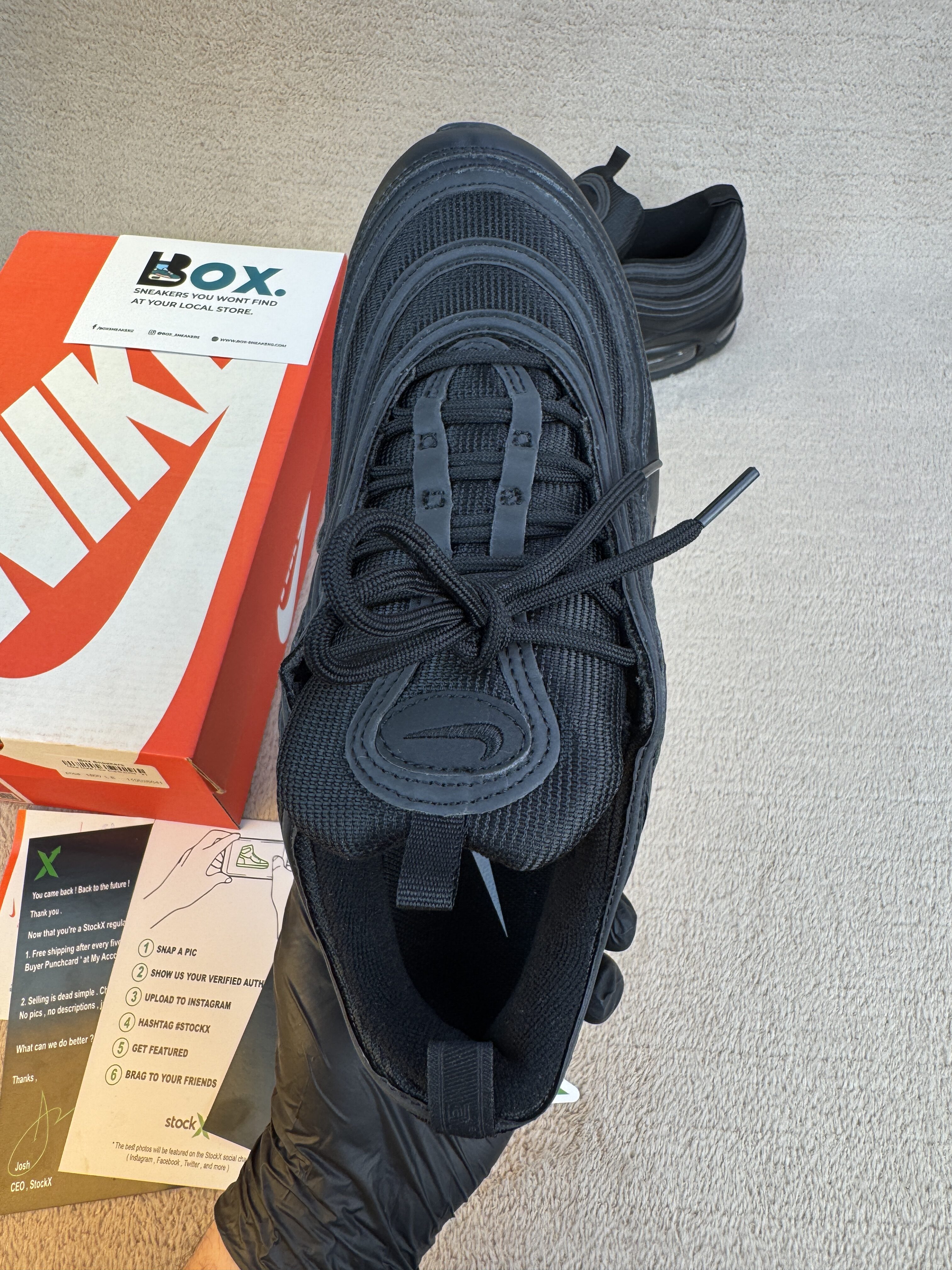 Nike Air Max 97 'Triple Black' - Image 9