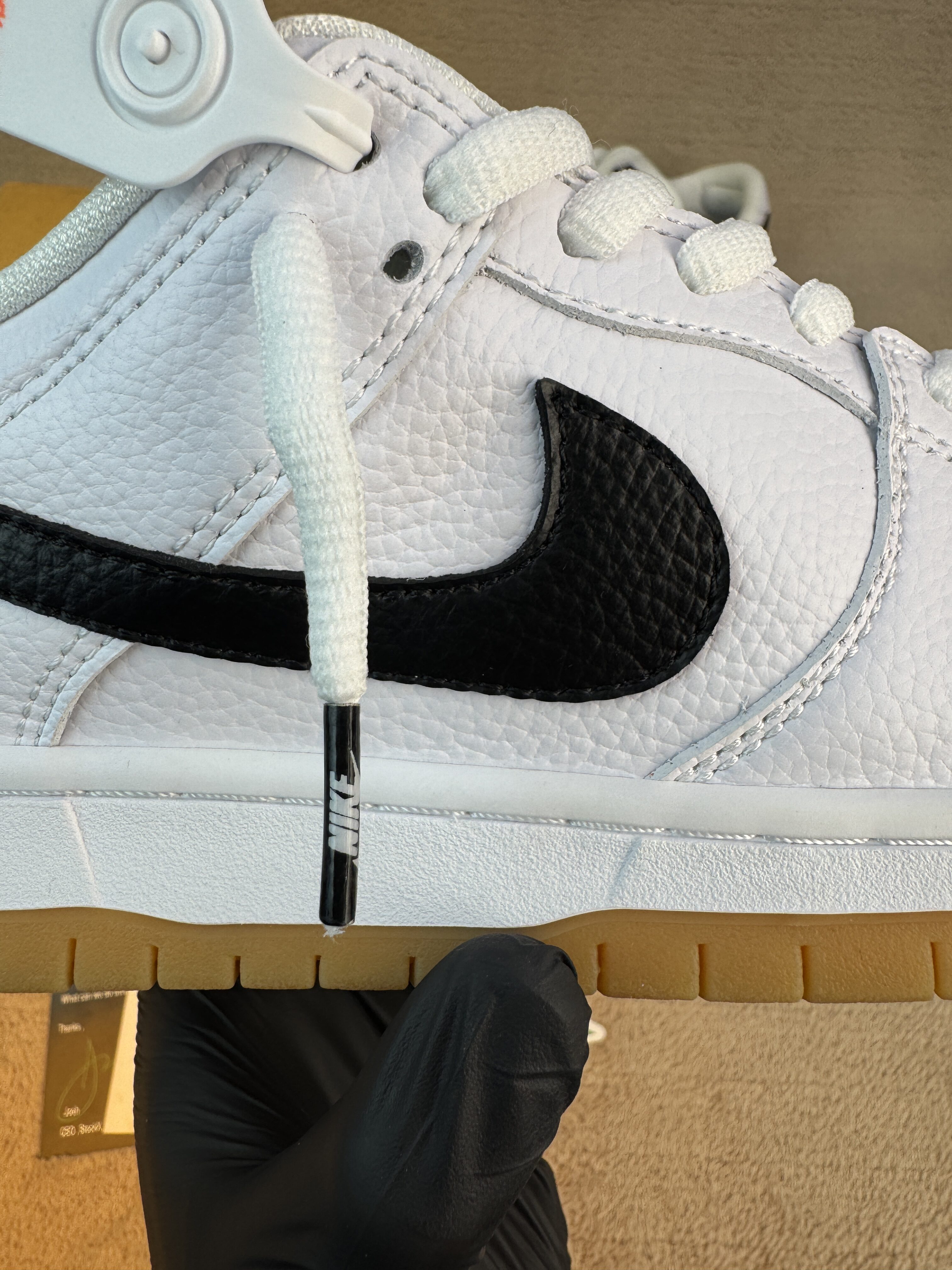 Nike SB Dunk Low SB 'White Gum' - Image 5