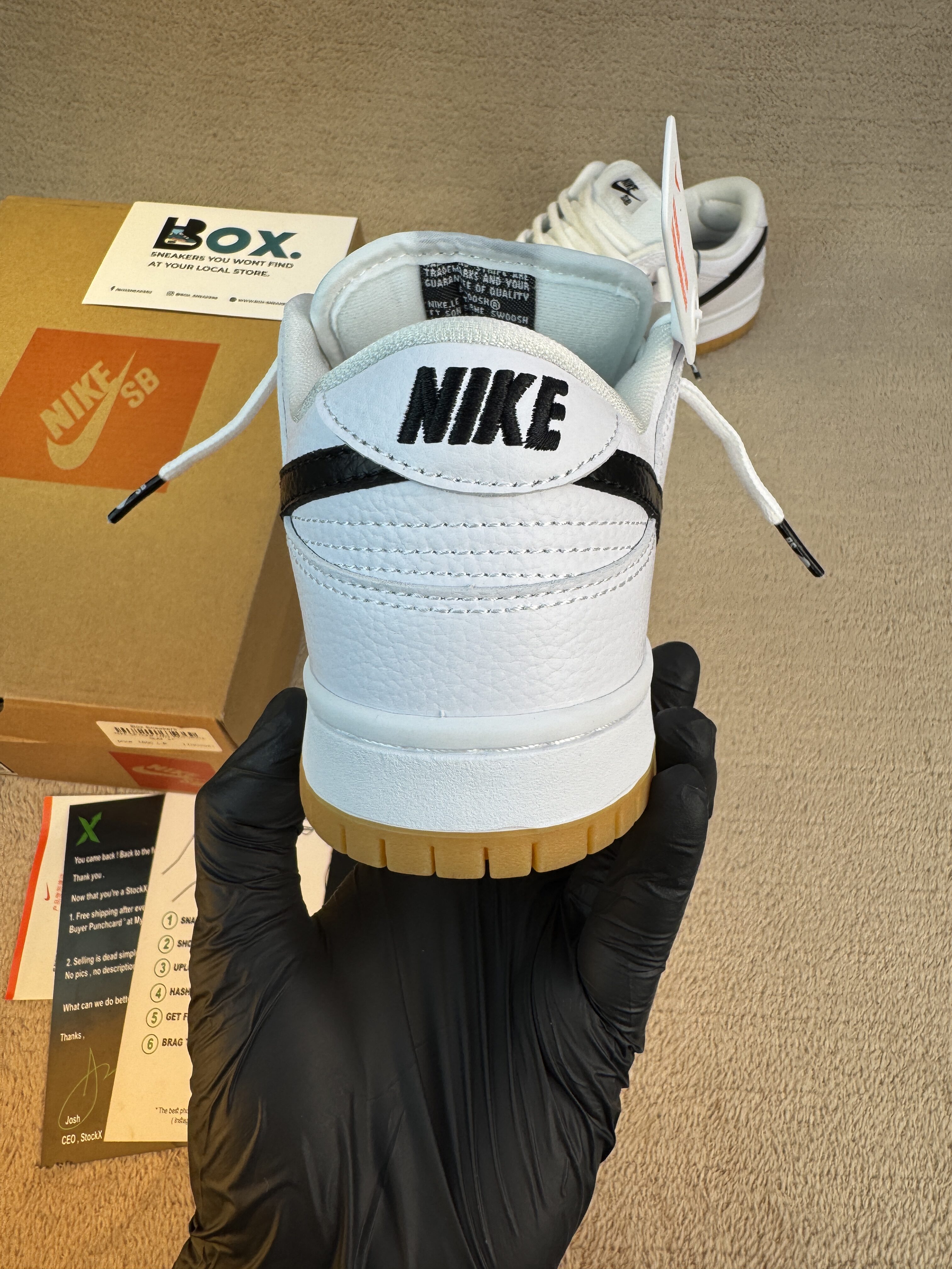 Nike SB Dunk Low SB 'White Gum' - Image 10
