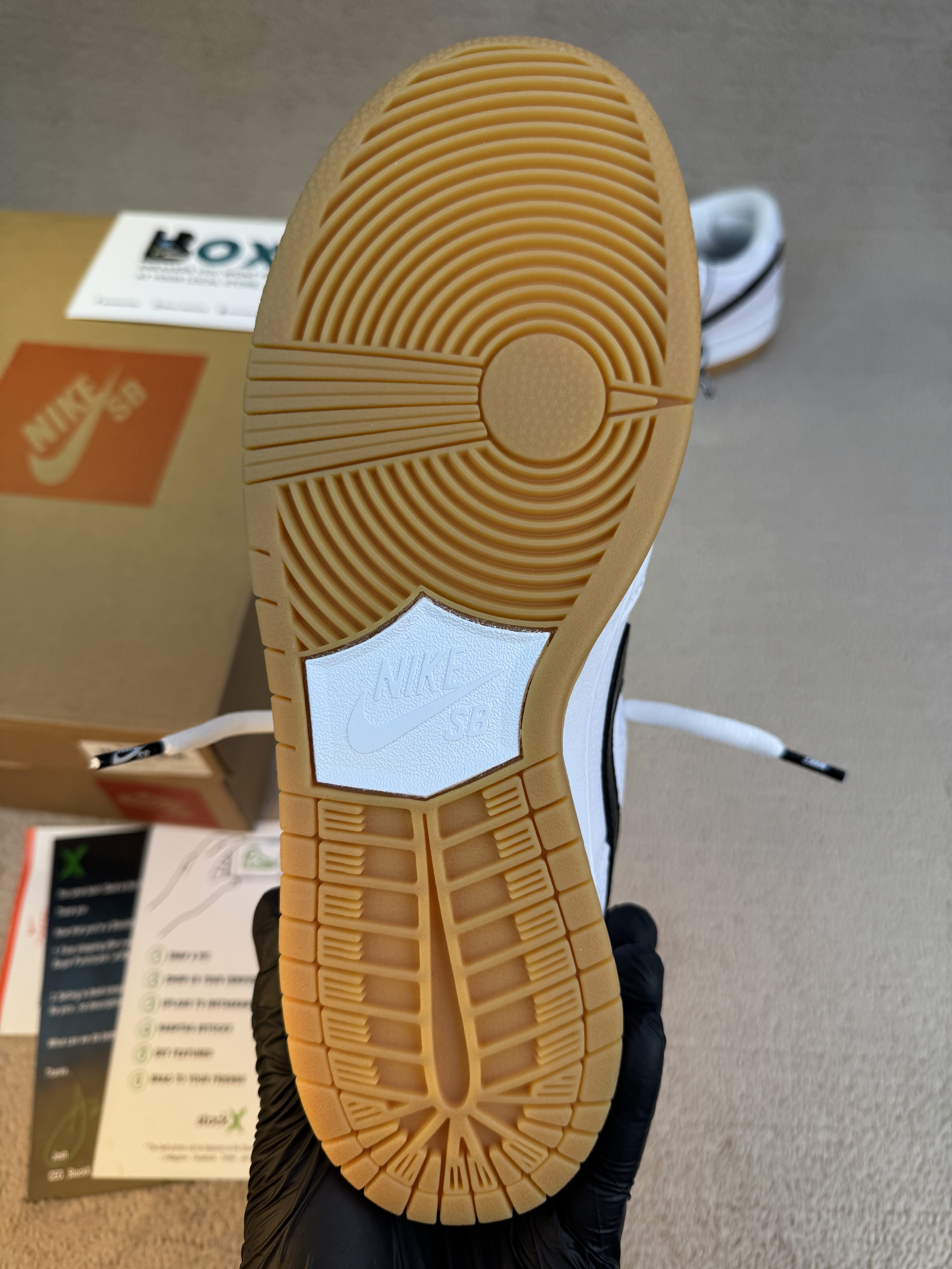 Nike SB Dunk Low SB 'White Gum' - Image 12