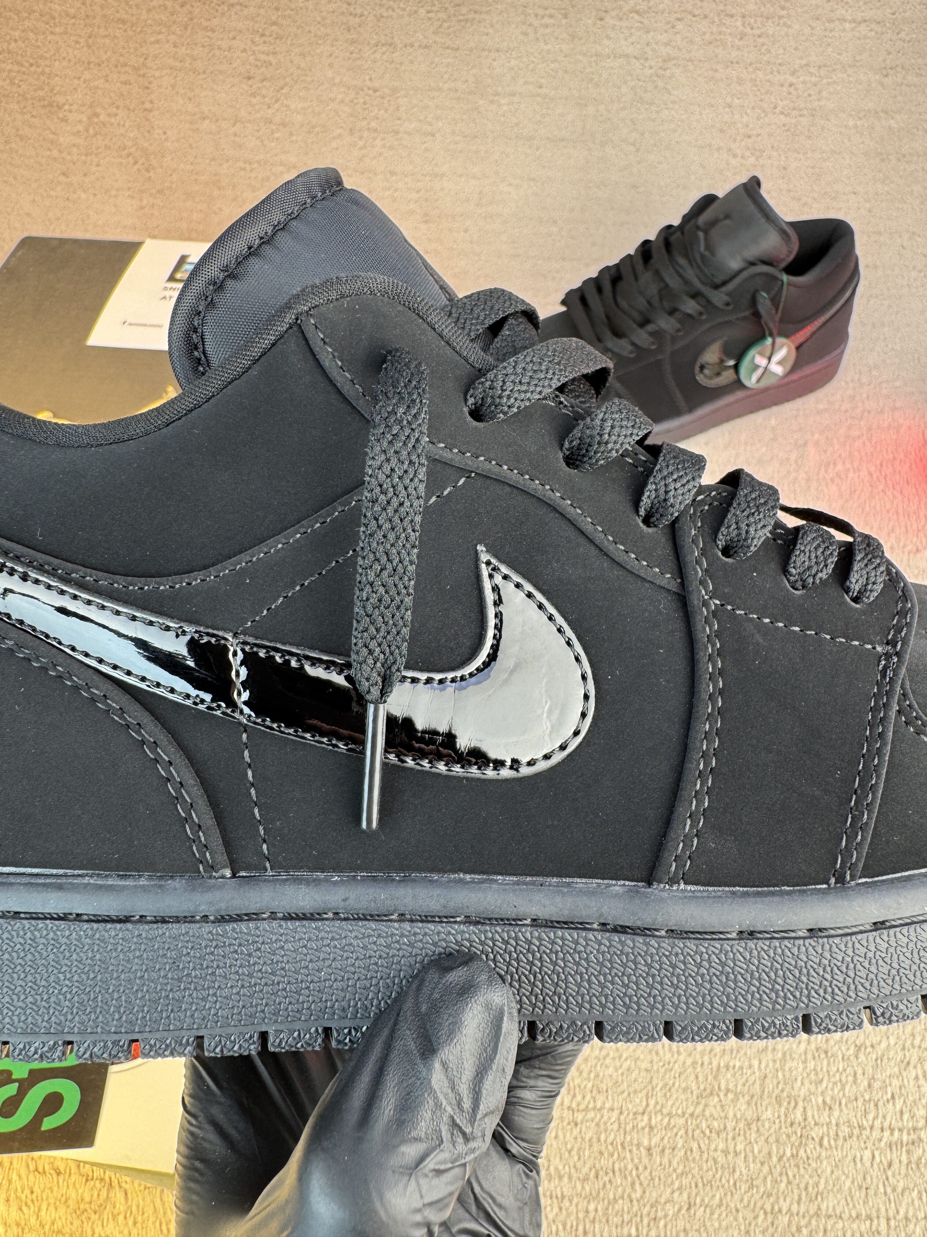 Jordan 1 Low Triple Black - Image 5