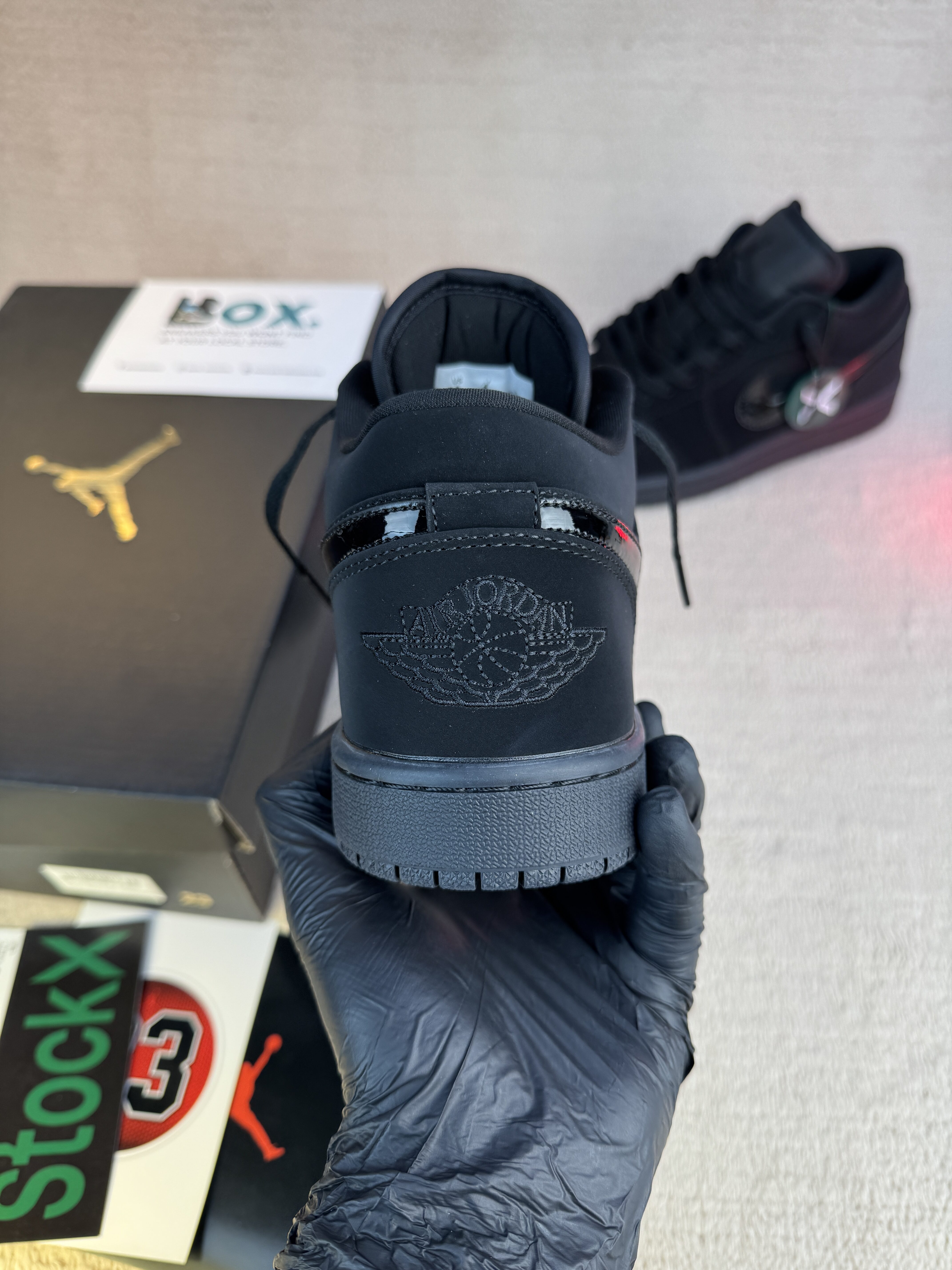 Jordan 1 Low Triple Black - Image 10