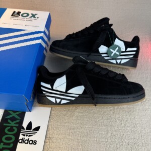 Adidas Campus 00s Black Gum Oversized Logo