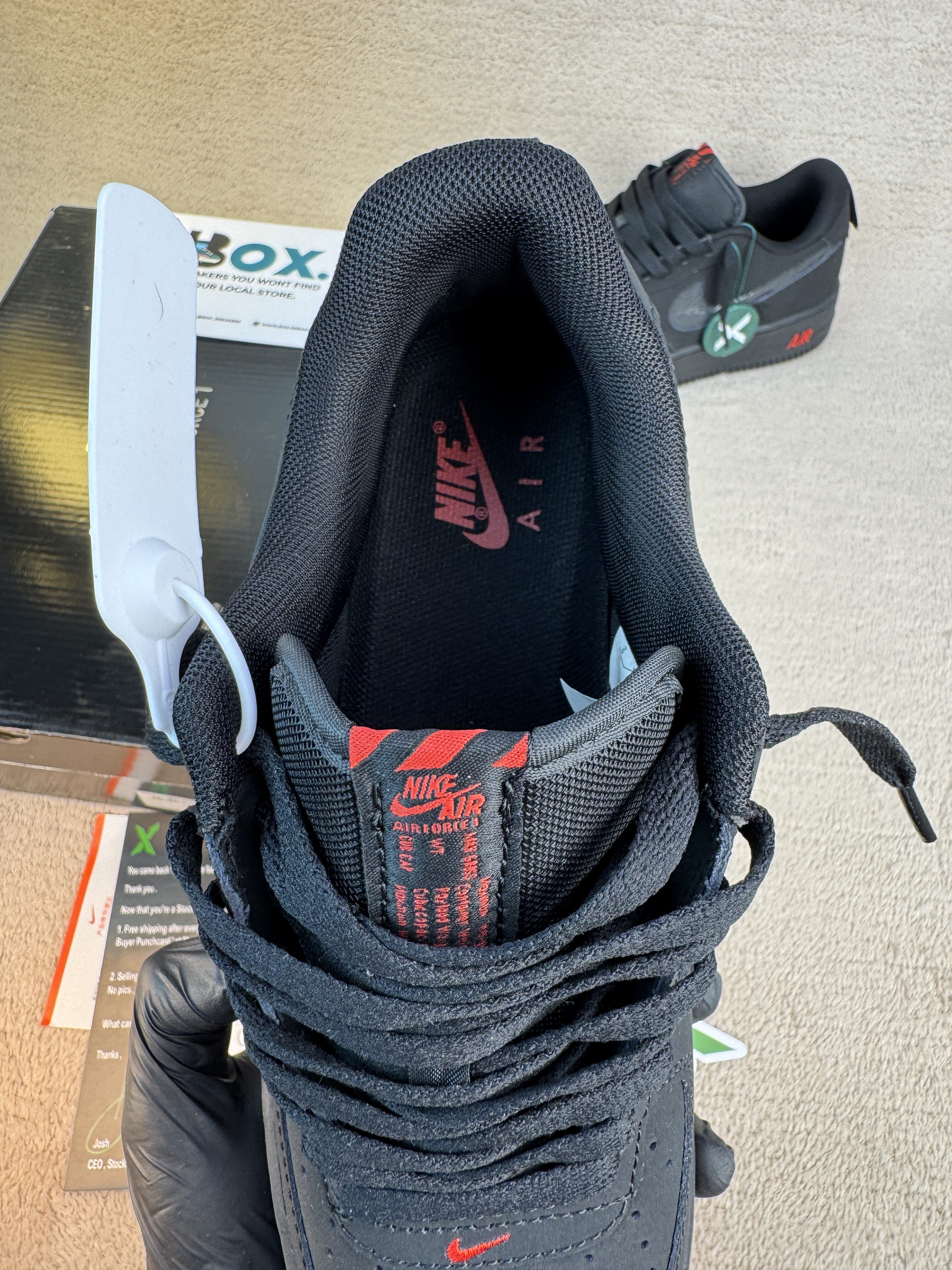 Nike Air Force 1 Low Multi-Swoosh Black Crimson - Image 11