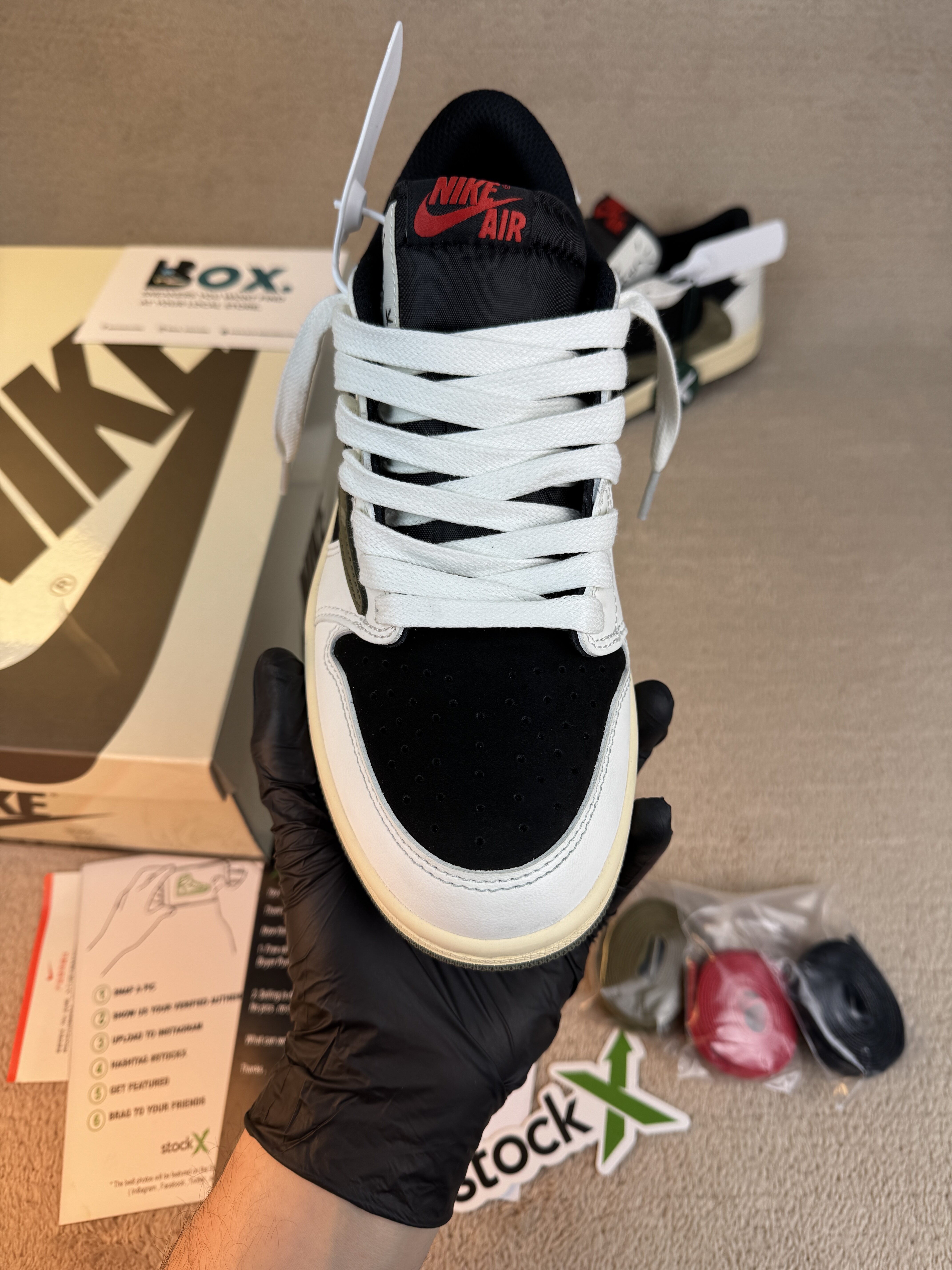 Jordan 1 Retro Low OG SP Travis Scott Olive - Image 8