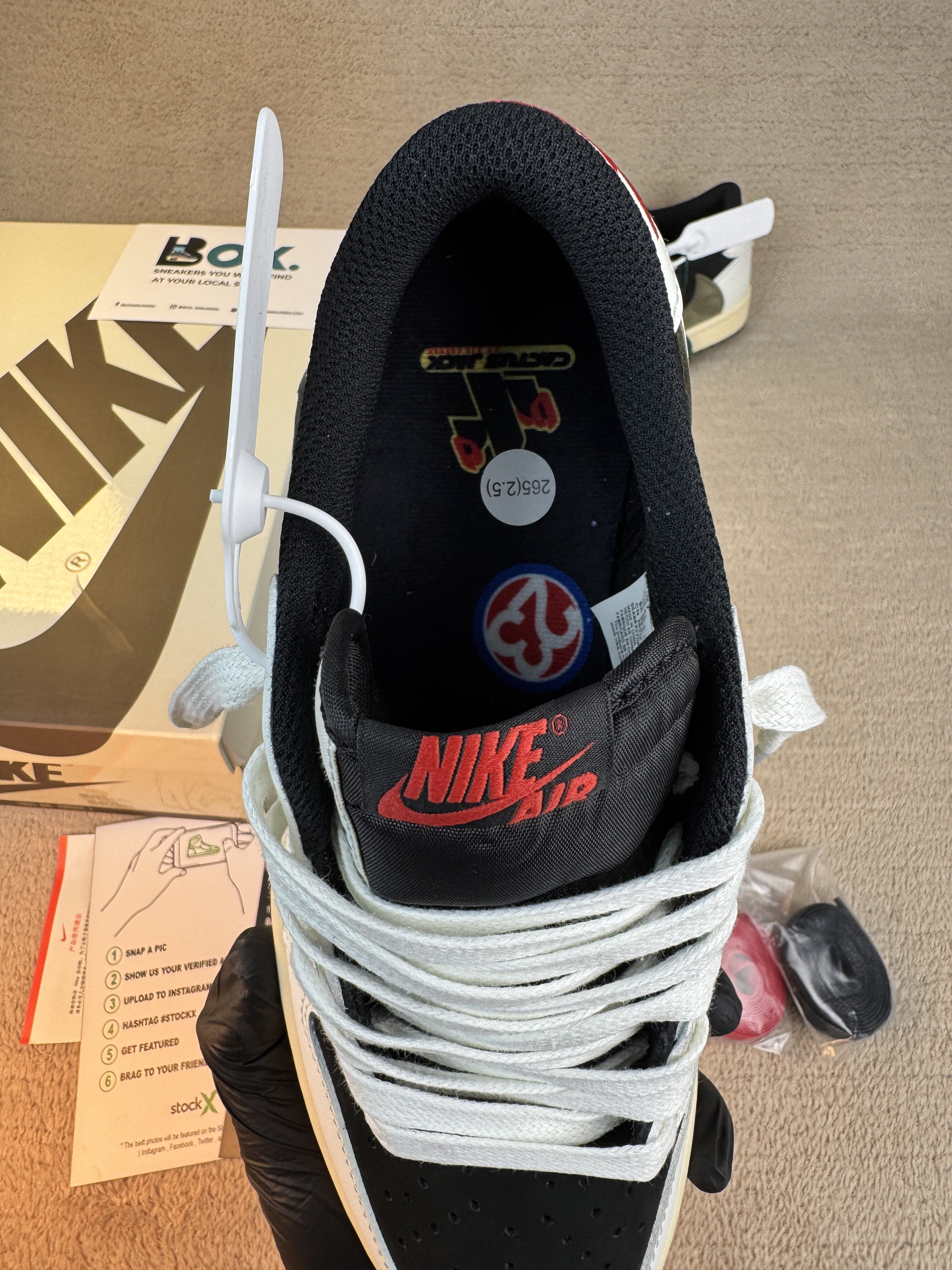 Jordan 1 Retro Low OG SP Travis Scott Olive - Image 9