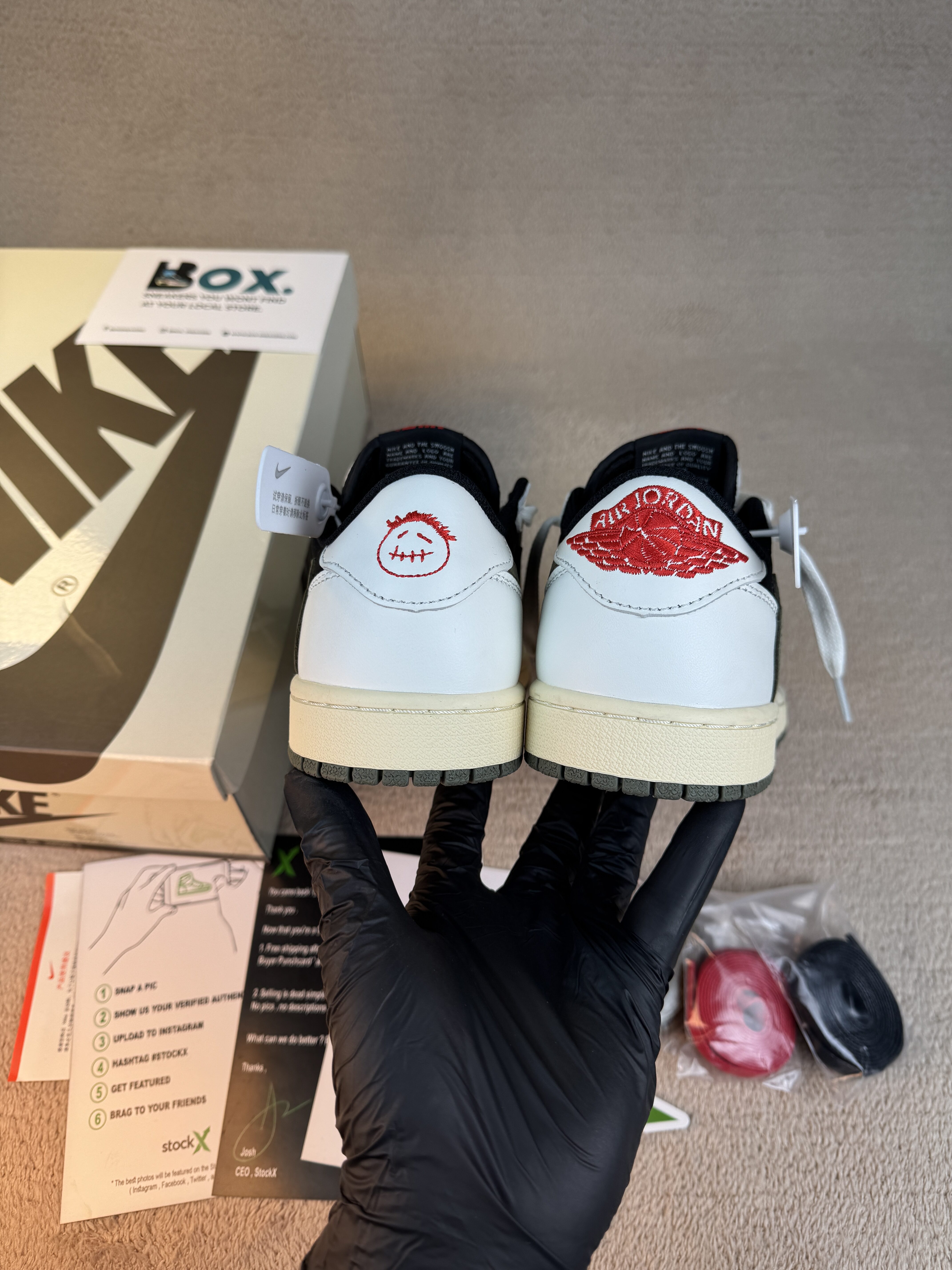 Jordan 1 Retro Low OG SP Travis Scott Olive - Image 11