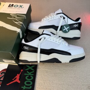 Jordan Flight Court White Black Sail