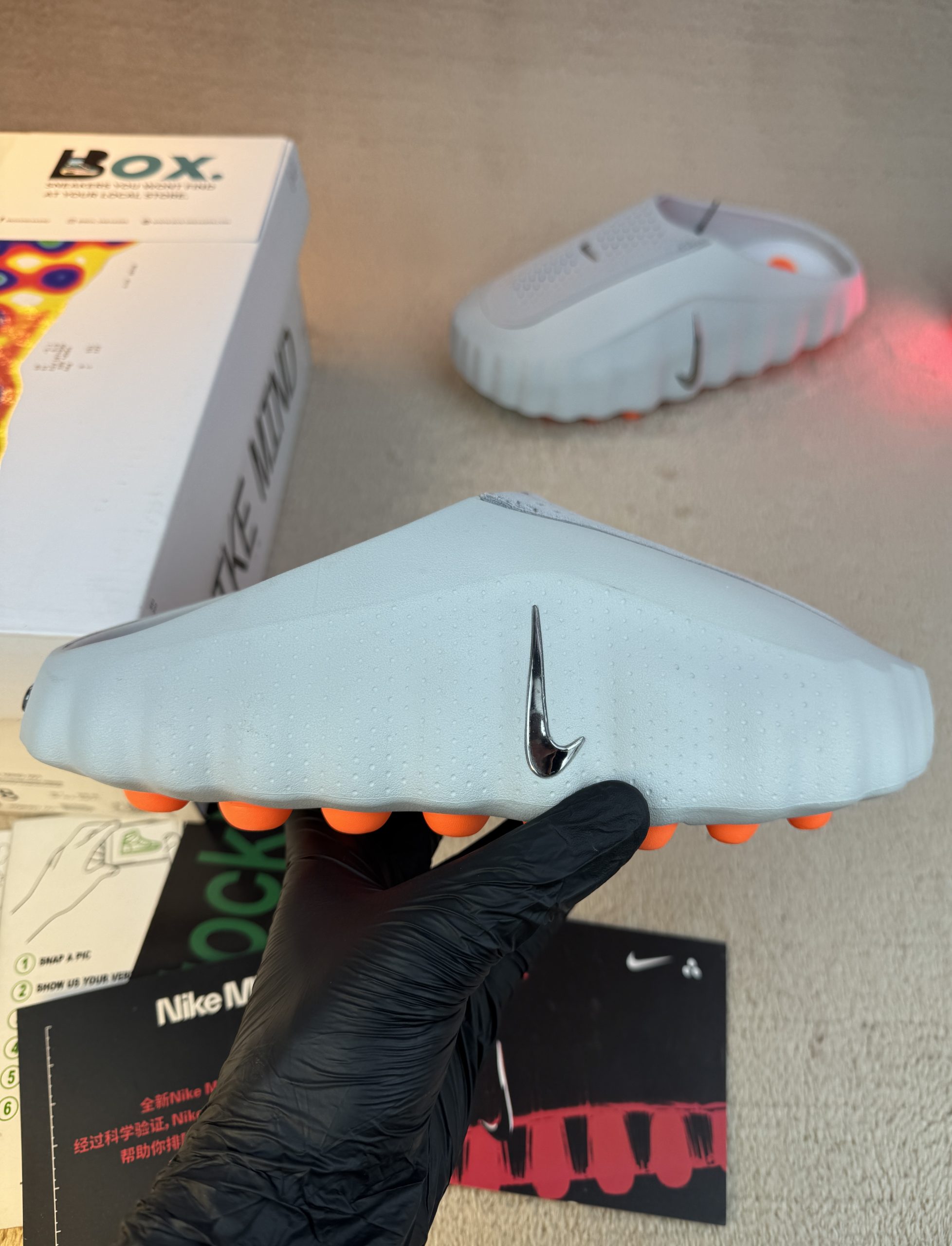 Nike Mind 001 Slide Light Smoke Grey - Image 3
