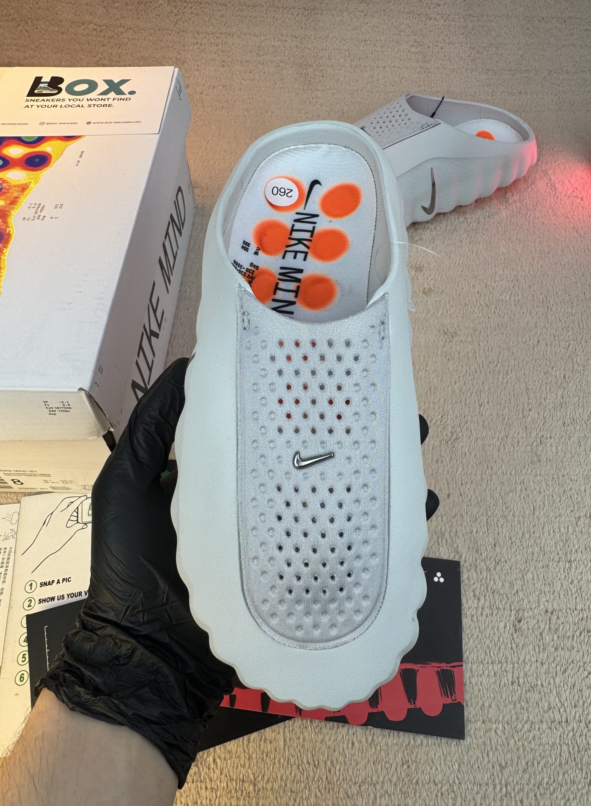 Nike Mind 001 Slide Light Smoke Grey - Image 8