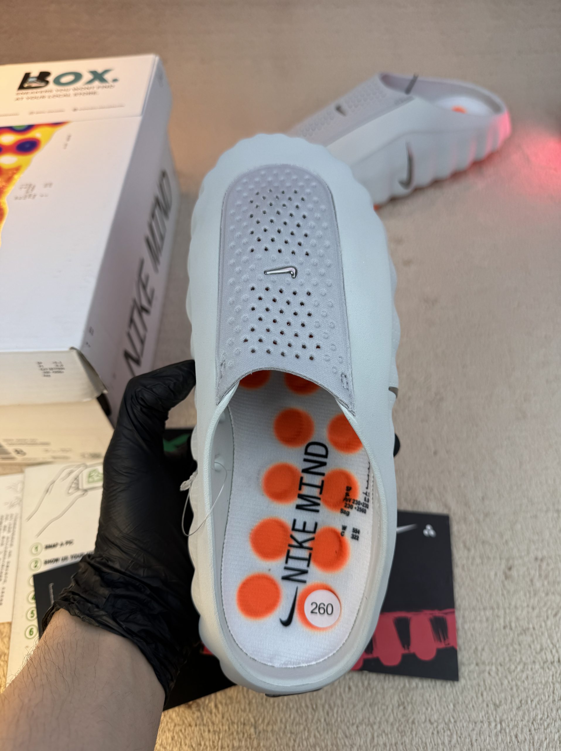 Nike Mind 001 Slide Light Smoke Grey - Image 10