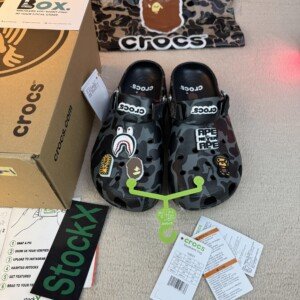 Crocs Classic Clog A Bathing Ape ABC Camo Black