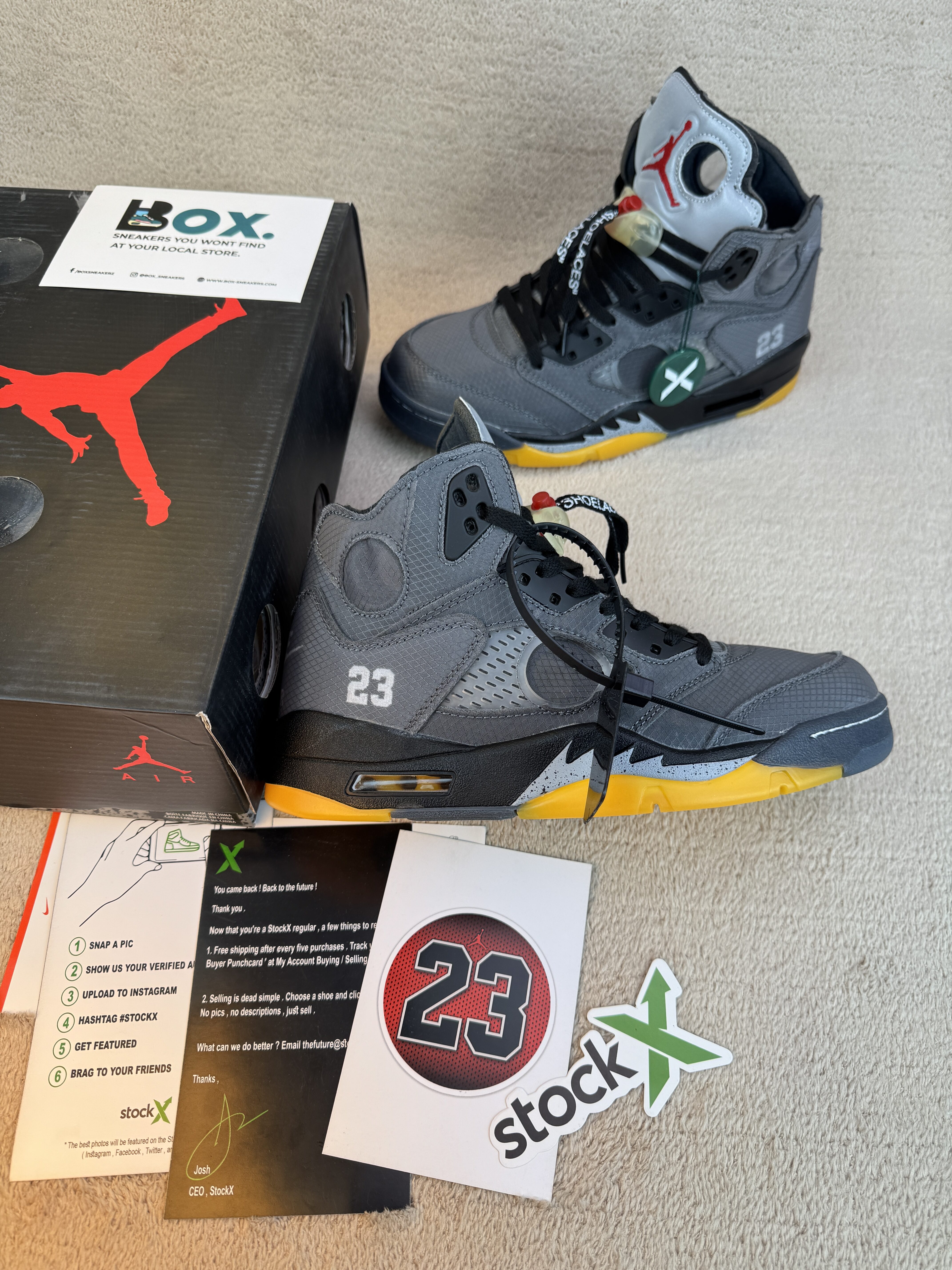 Jordan 5 Retrp SP X Off-White Mid Mulisn - Image 2