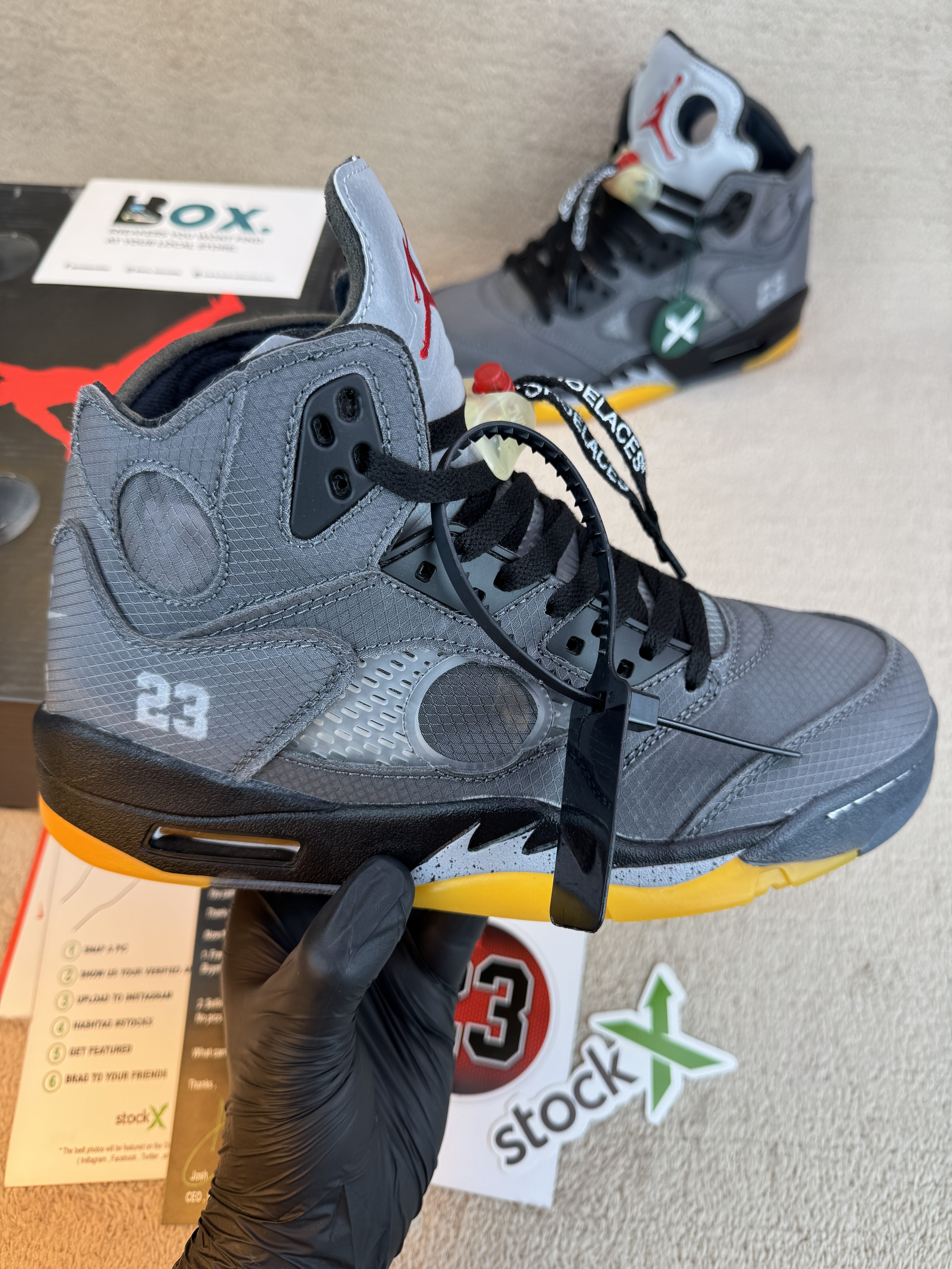 Jordan 5 Retrp SP X Off-White Mid Mulisn - Image 4