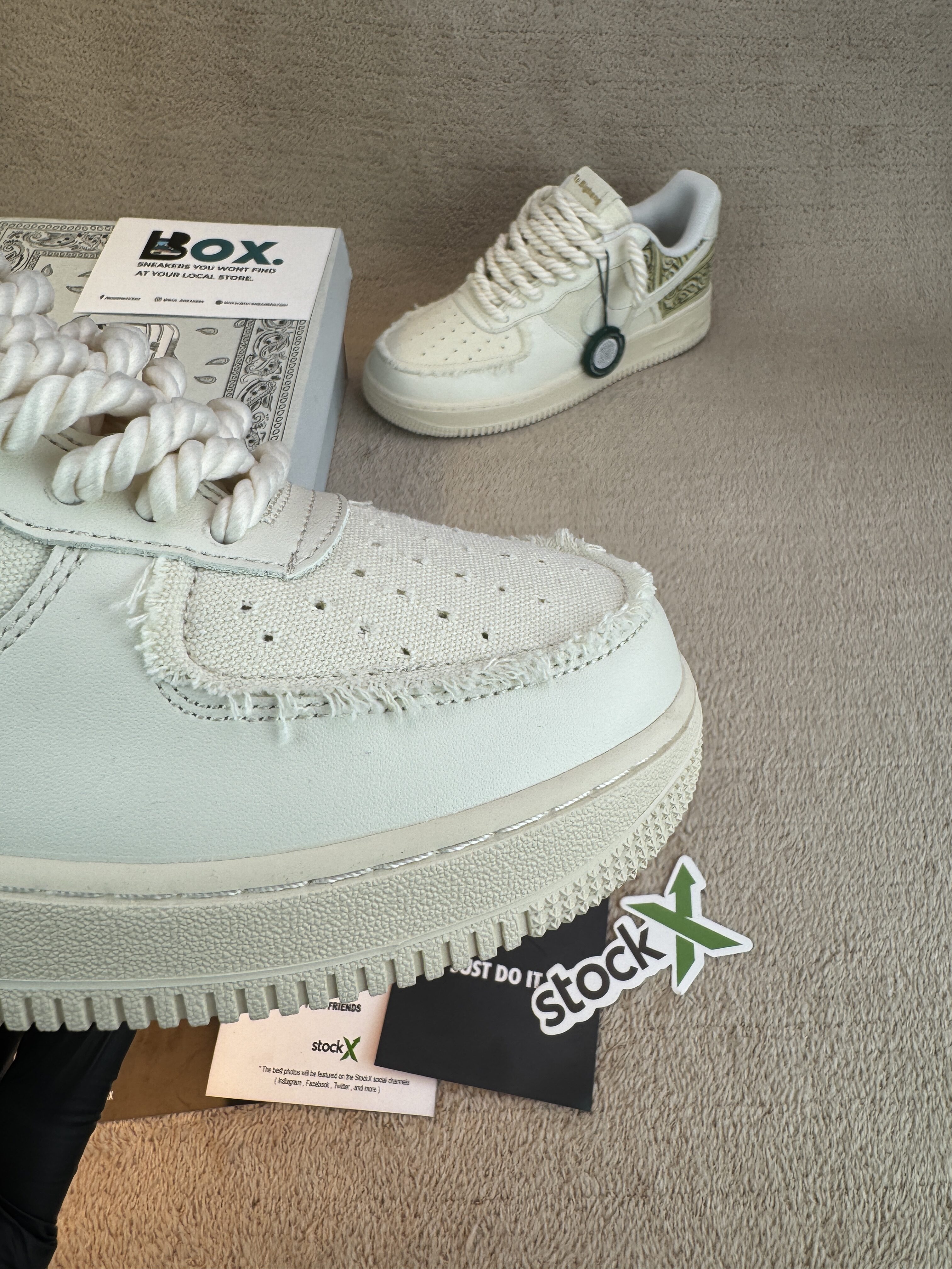 Nike Air force 1 Low 'TU Big Bang Chunky' Lace Bandana Custom - Image 6