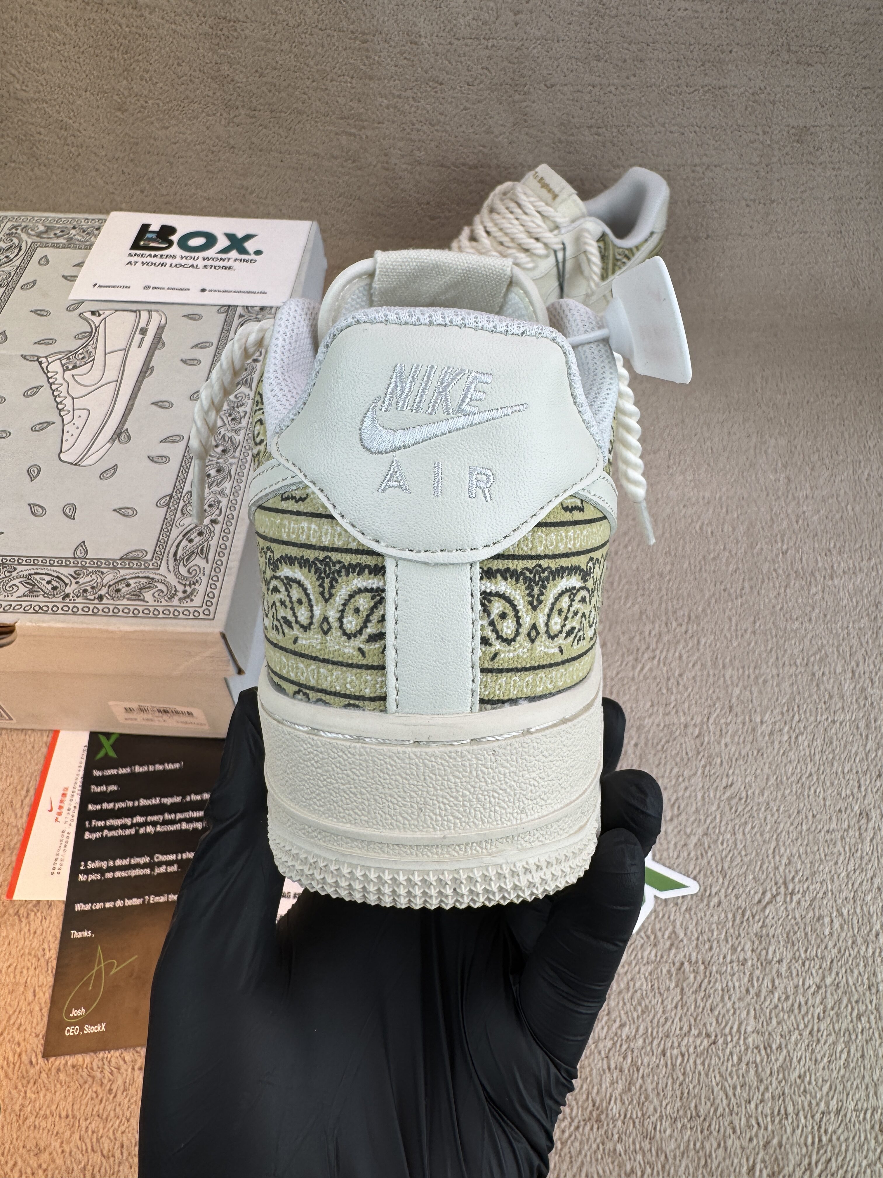 Nike Air force 1 Low 'TU Big Bang Chunky' Lace Bandana Custom - Image 10