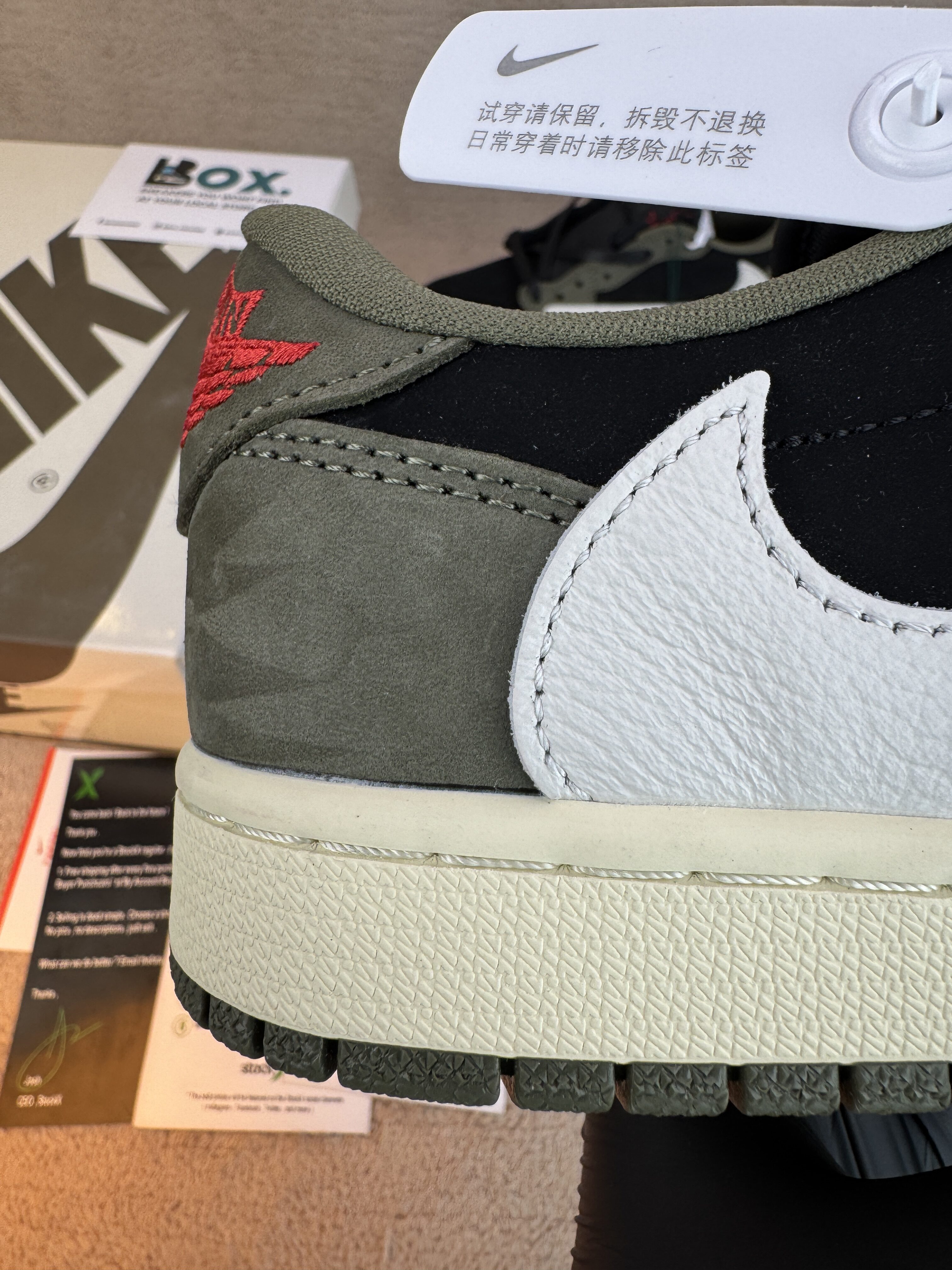 Jordan 1 Retro Low OG SP Travis Scott Black Olive - Image 5