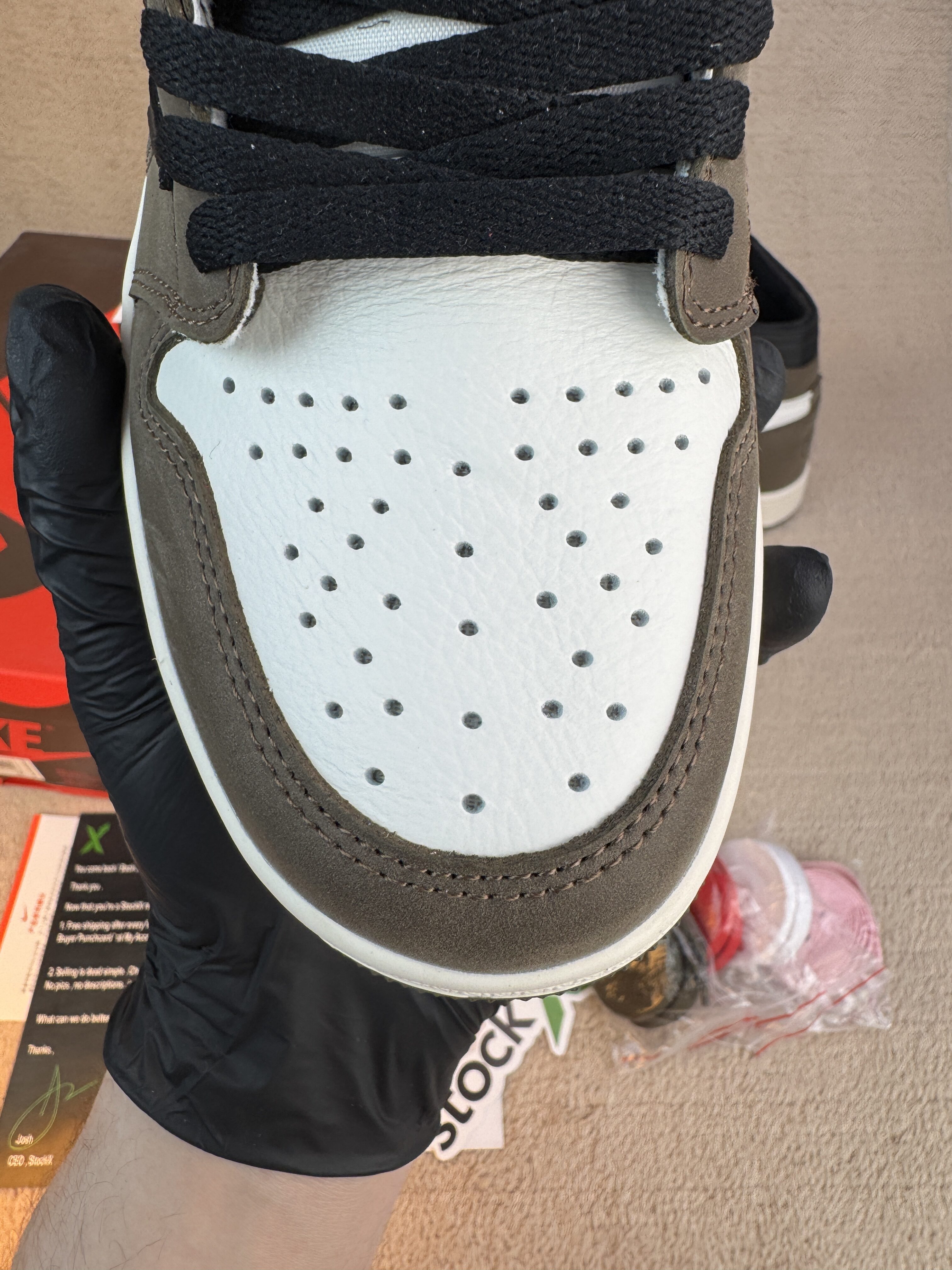 Jordan 1 Retro High OG SP Travis Scott Mocha - Image 7