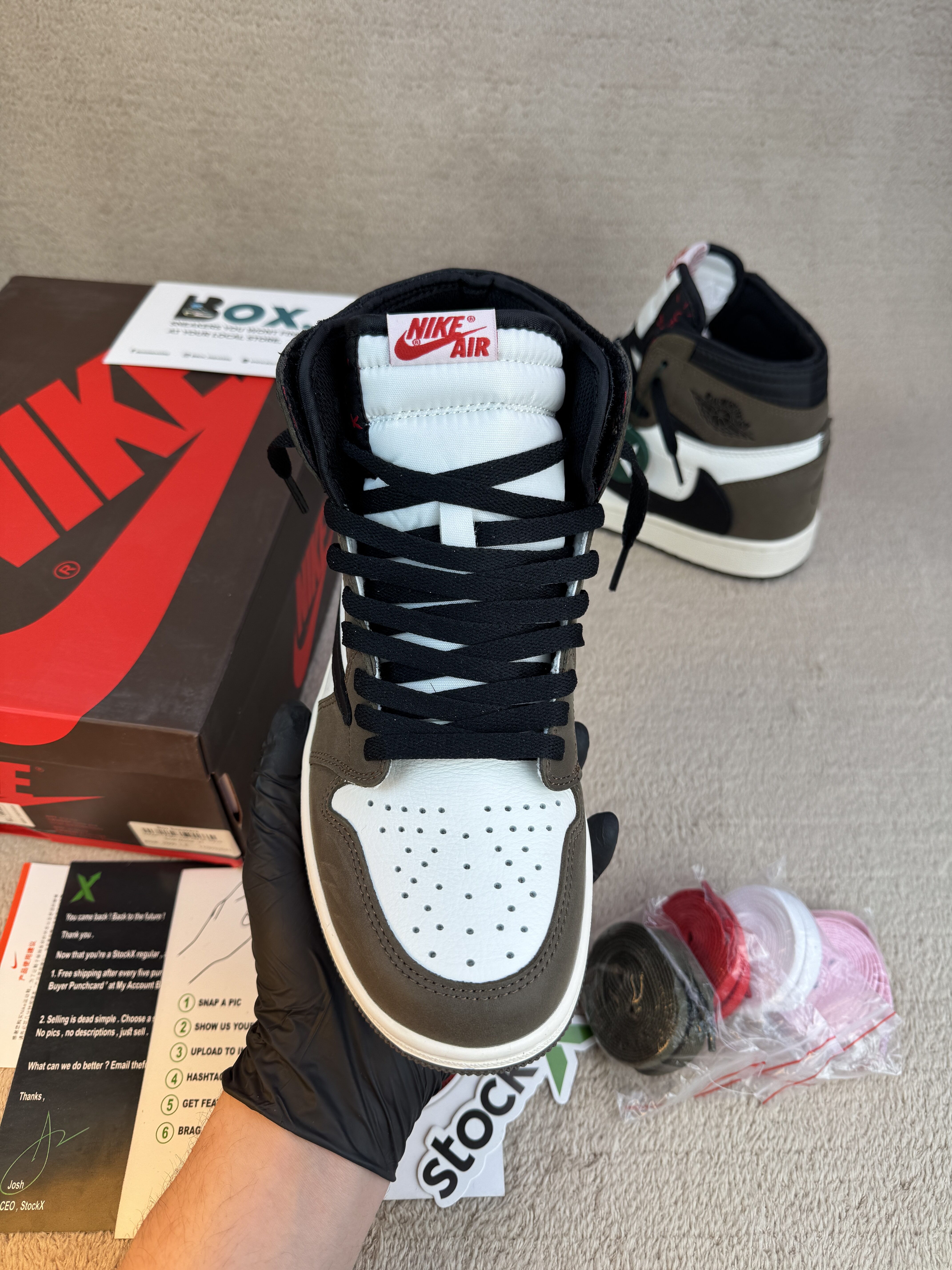 Jordan 1 Retro High OG SP Travis Scott Mocha - Image 8
