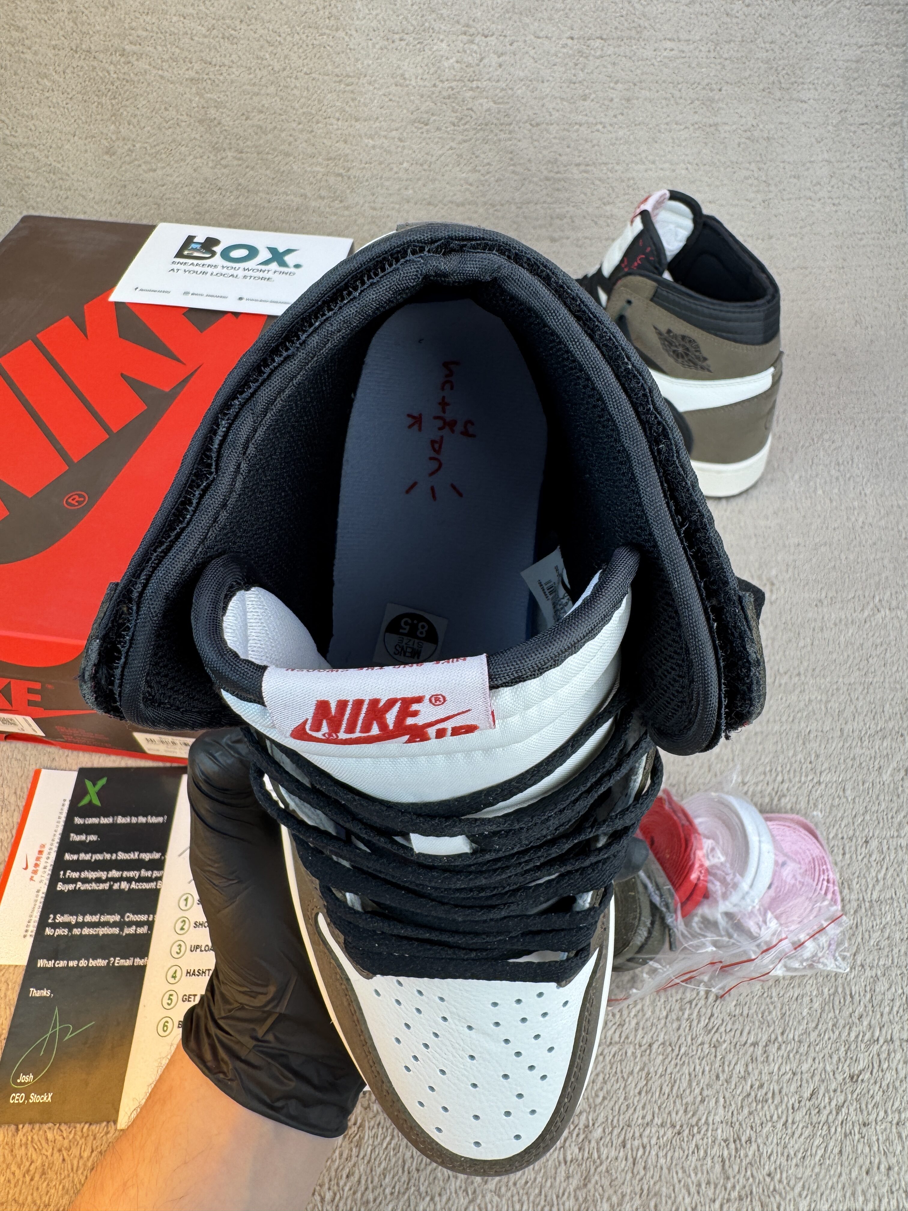 Jordan 1 Retro High OG SP Travis Scott Mocha - Image 9