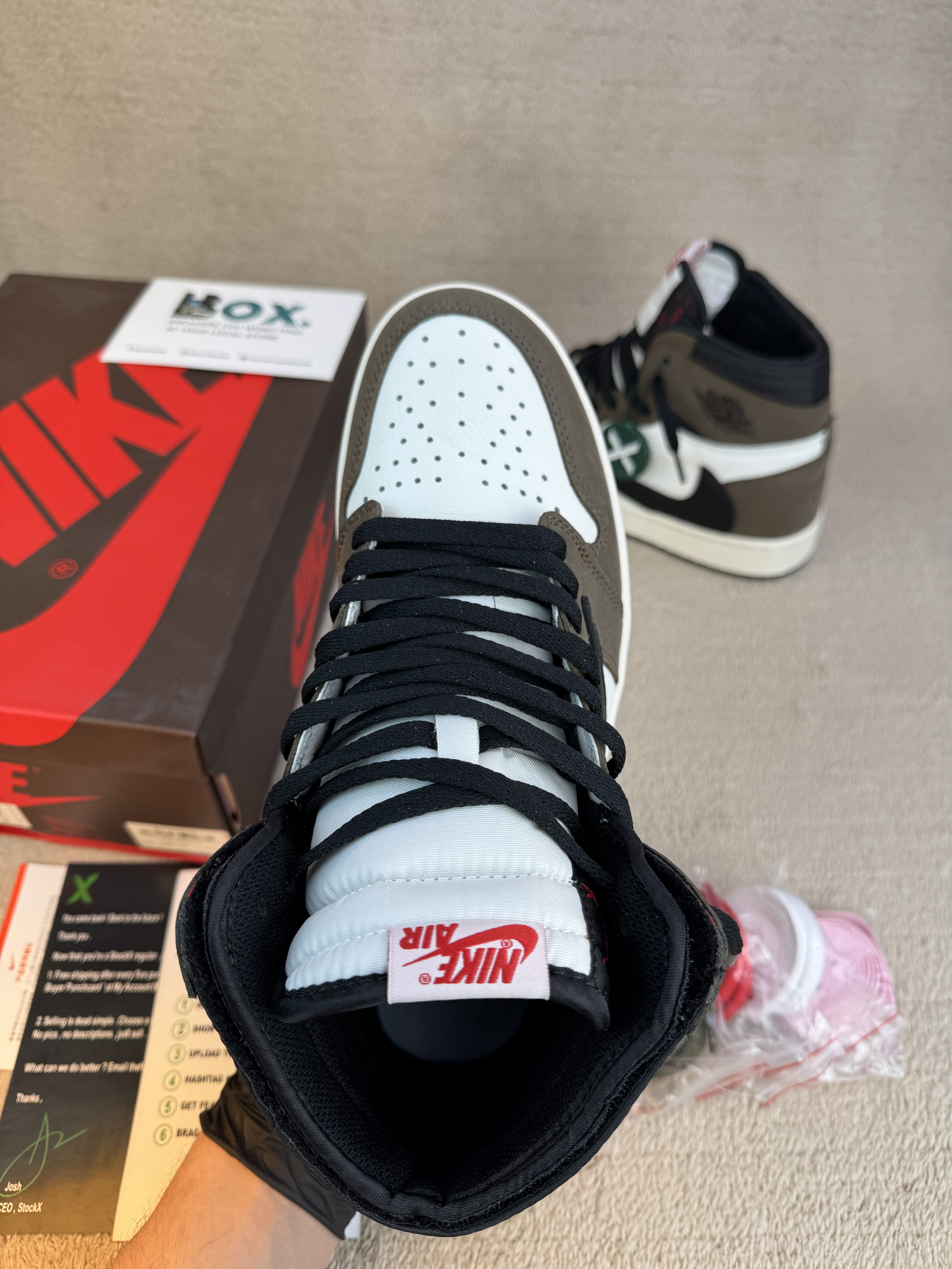 Jordan 1 Retro High OG SP Travis Scott Mocha - Image 12
